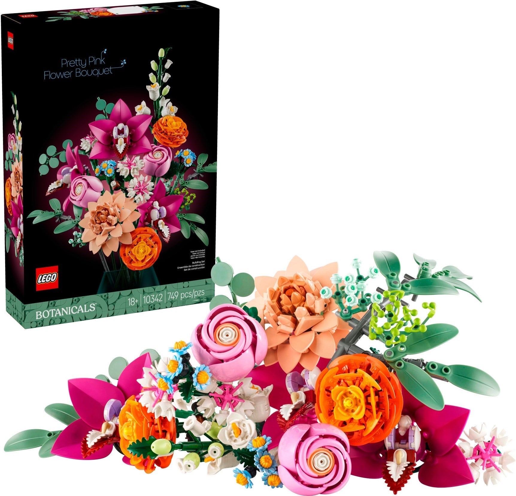 Pretty Pink Flower Bouquet 10342 | Botanicals | LEGO – image 4