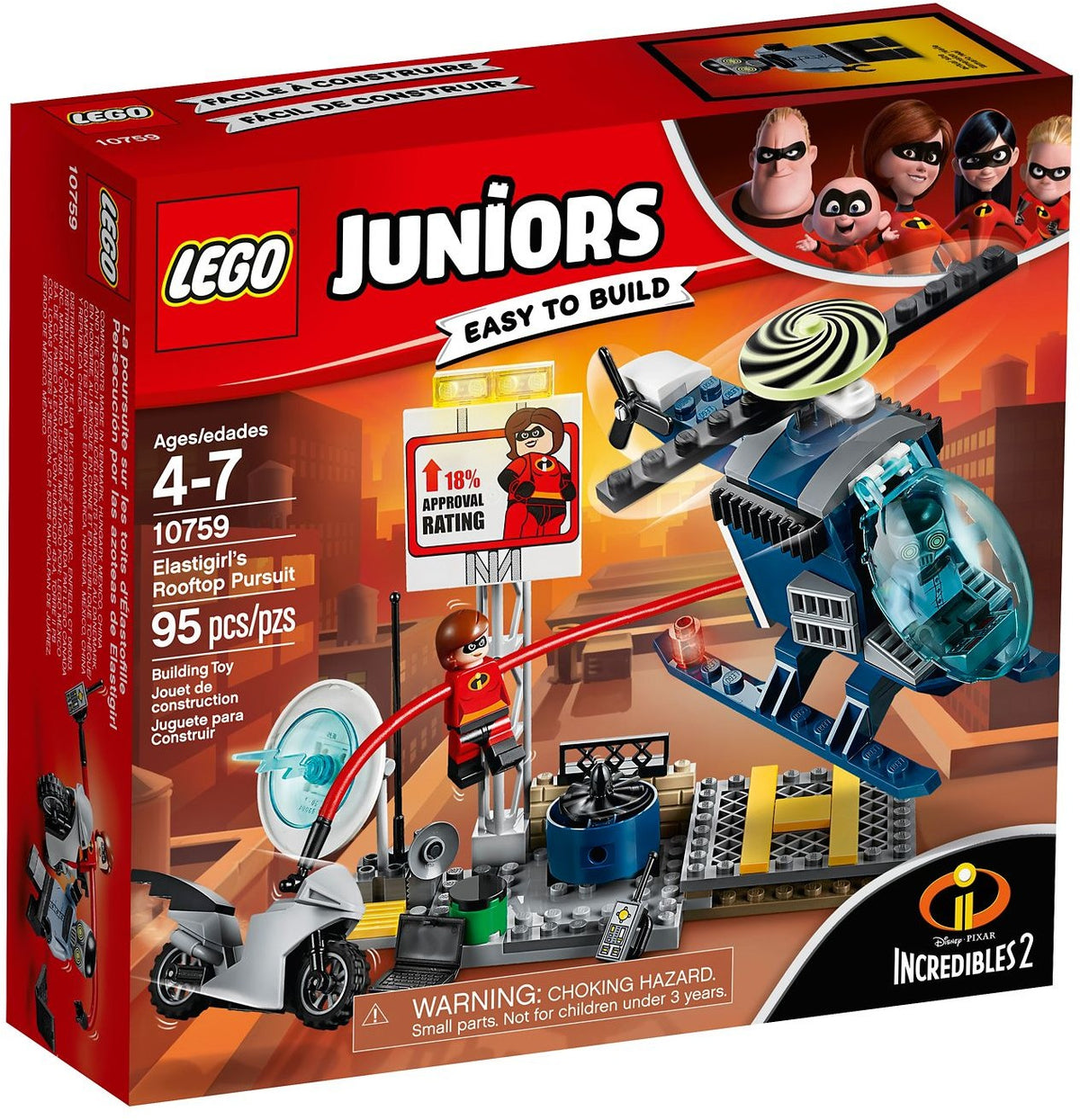 Elastigirl's Rooftop Pursuit 10759 | Juniors | LEGO (image 2)
