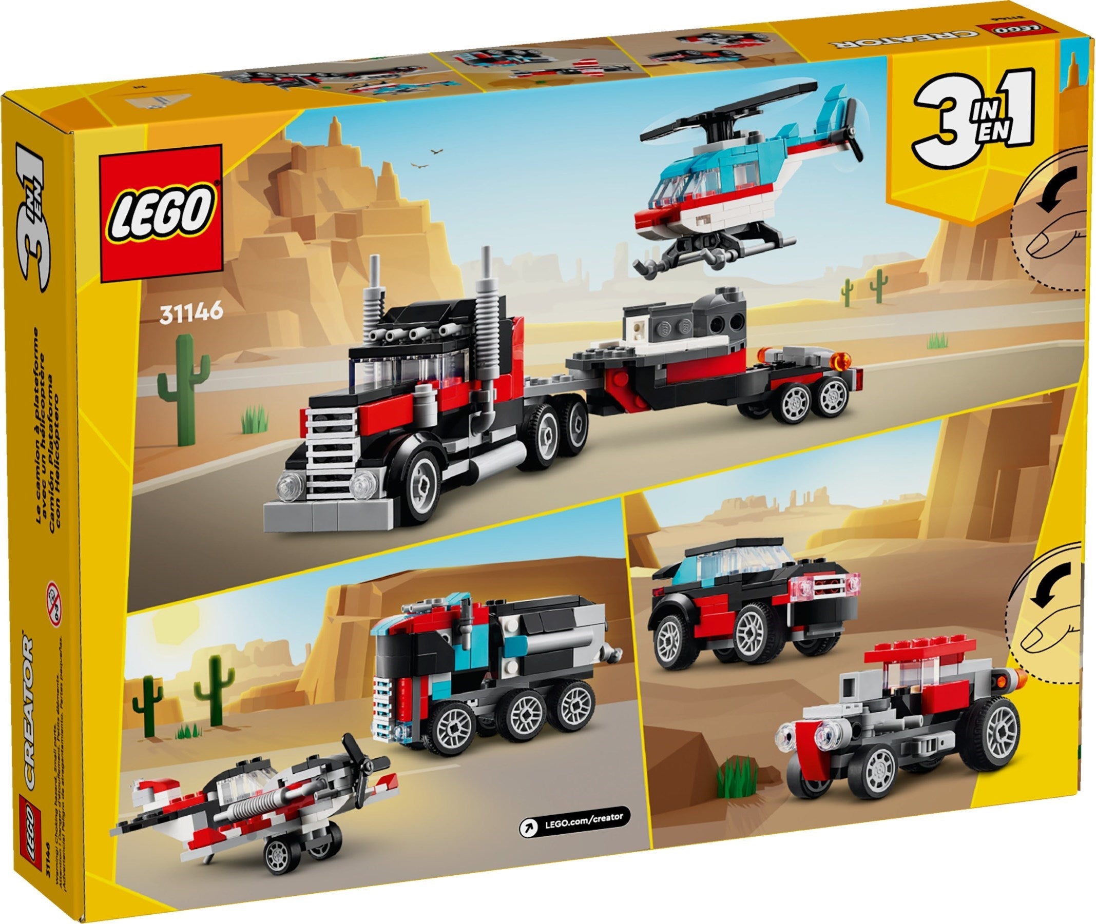 Flatbed Truck with Helicopter 31146 | Creator | LEGO (image 9)