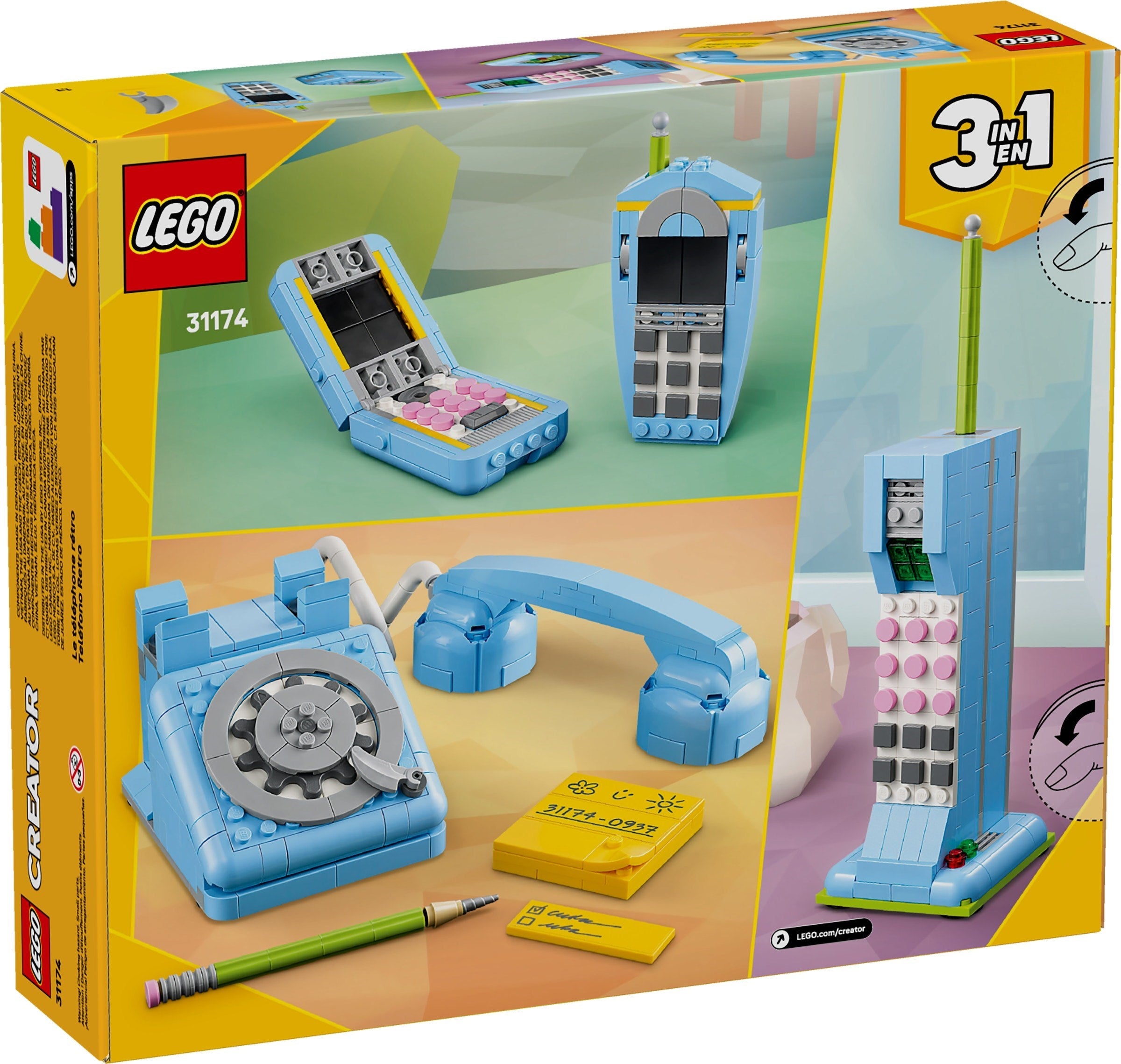 Retro Telephone 31174 | Creator 3 in 1 New Release | LEGO