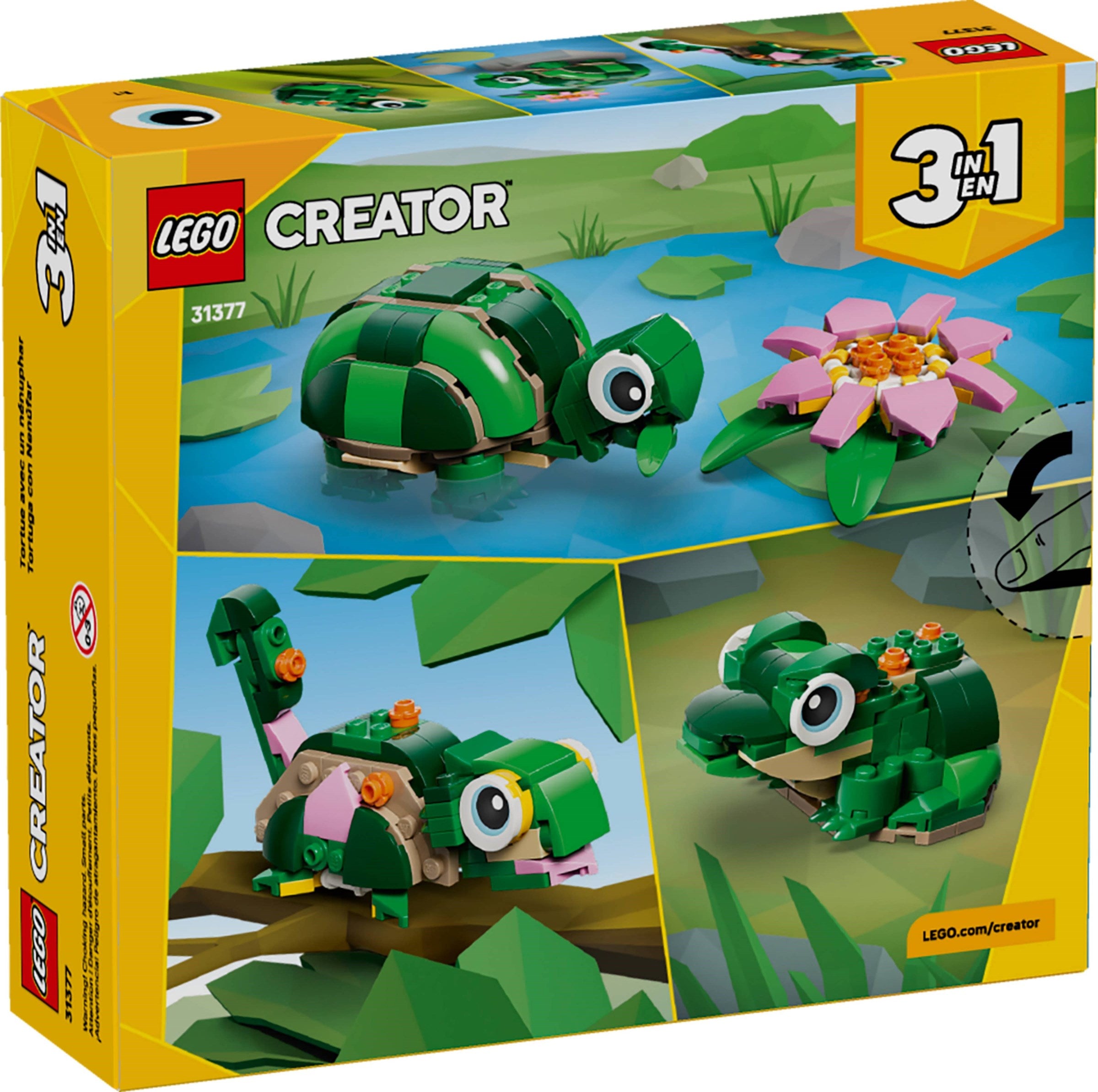 Turtle with a Water Lily 31377 | Creator | LEGO (image 2)
