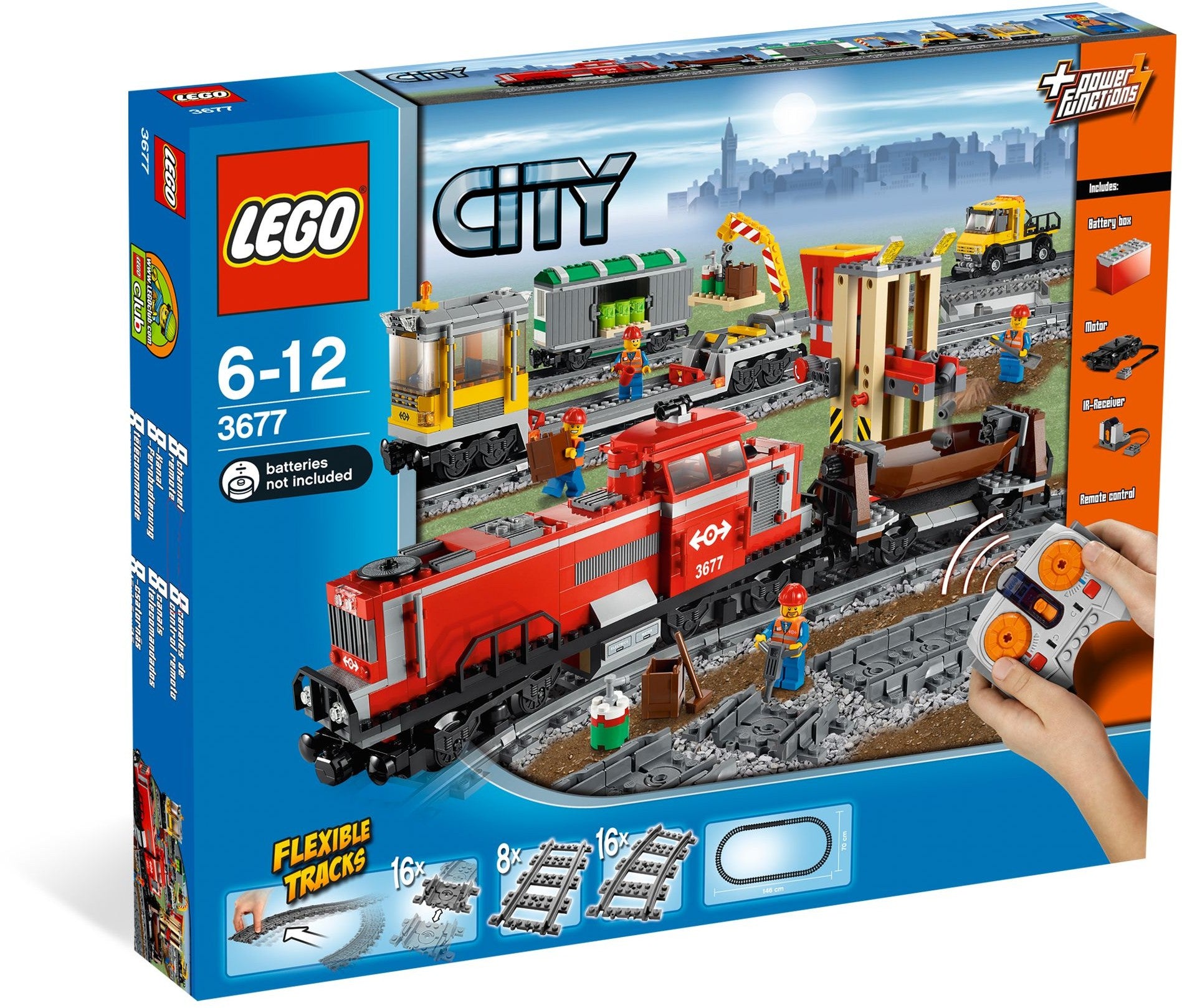 Red Cargo Train 3677 | City | LEGO (image 11)