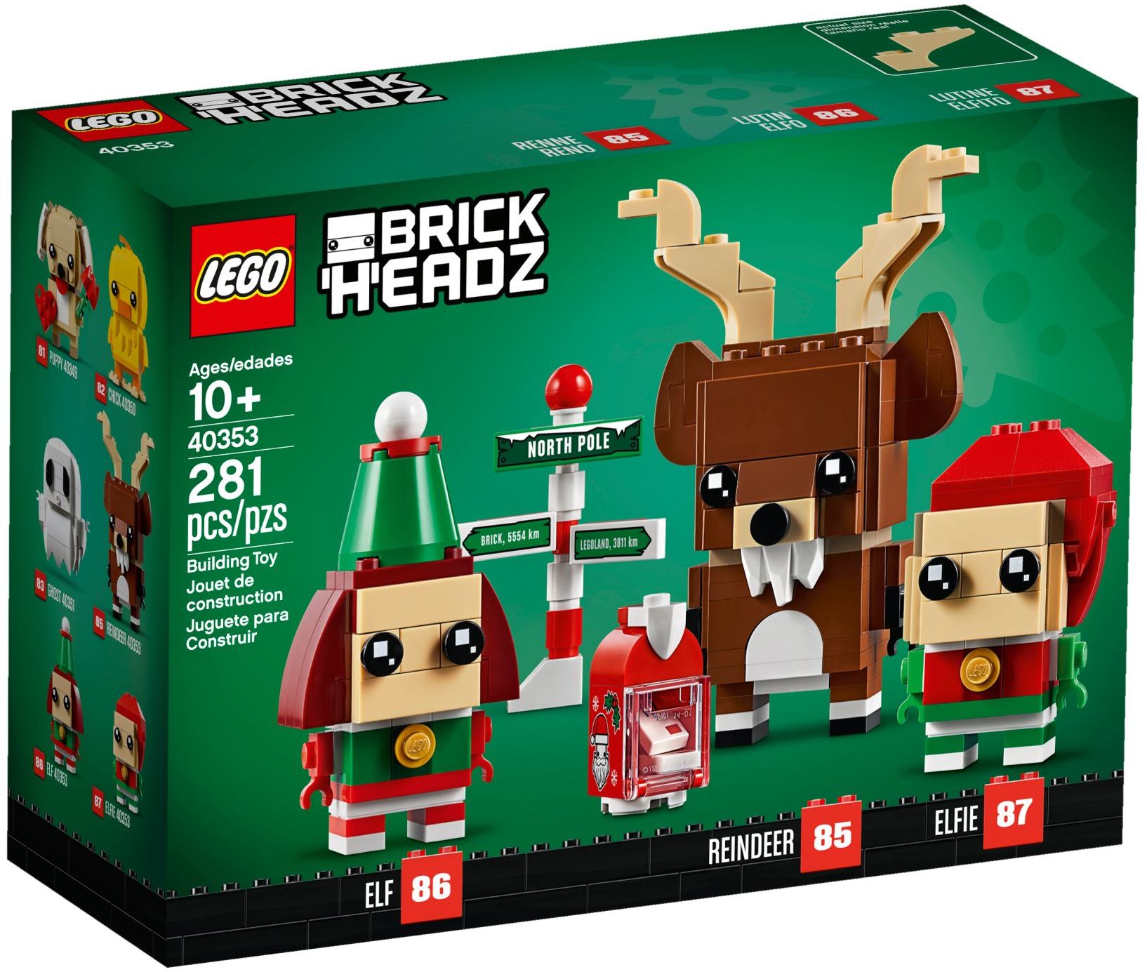 Reindeer, Elf and Elfie 40353 | BrickHeadz | LEGO – image 2