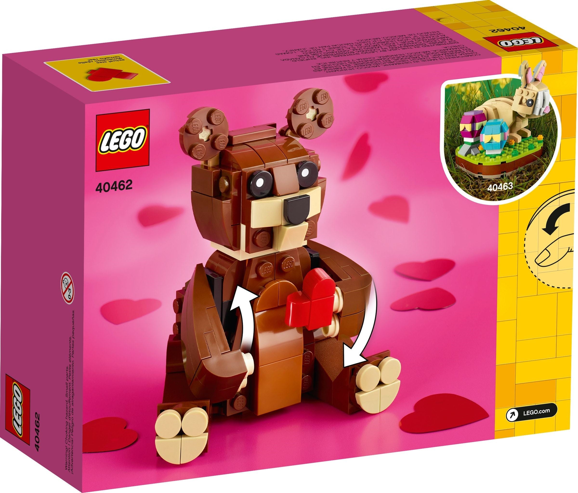 Valentine's Brown Bear 40462 | Seasonal | LEGO (image 3)