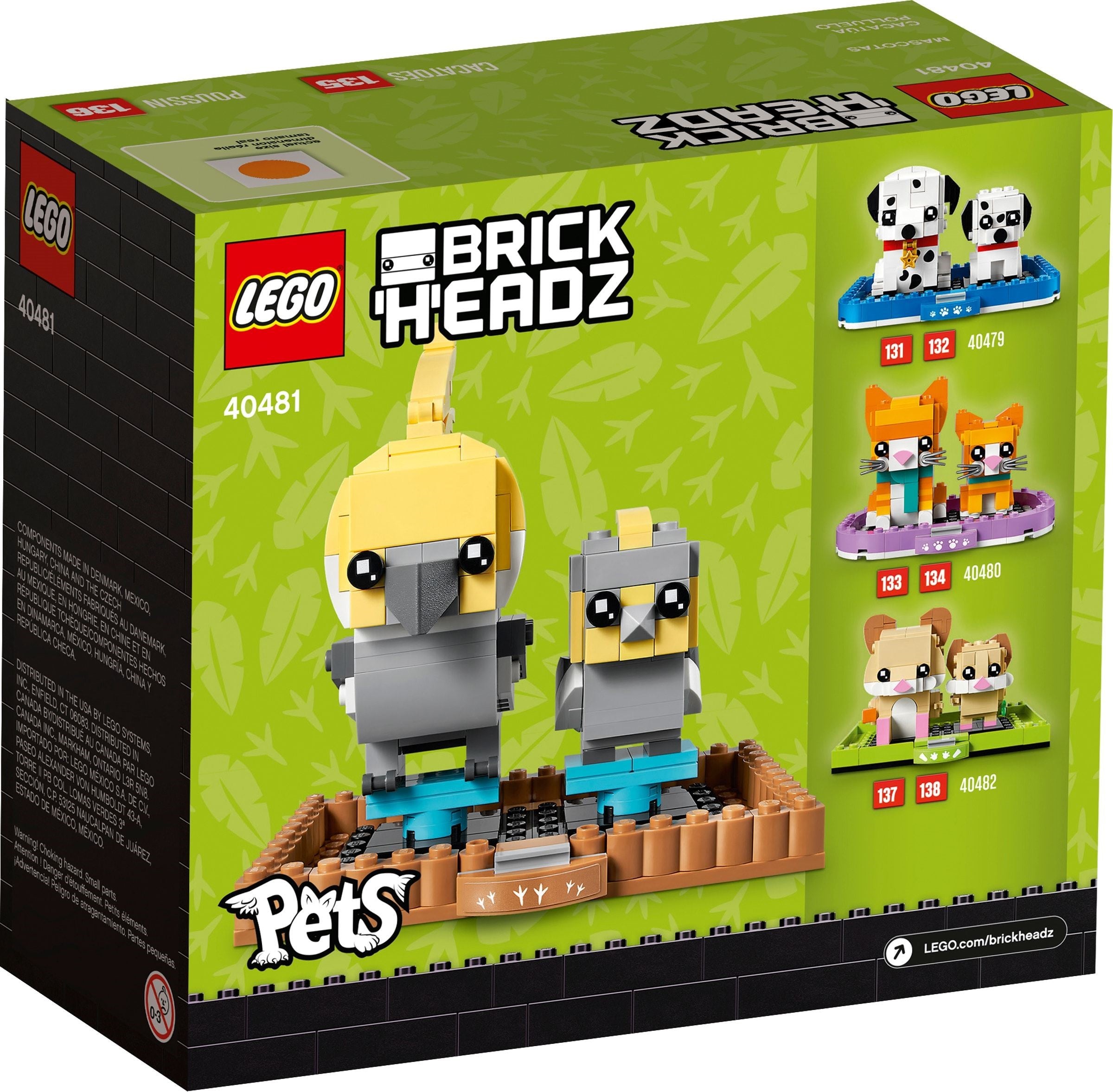 Cockatiel 40481 | BrickHeadz | LEGO (image 3)