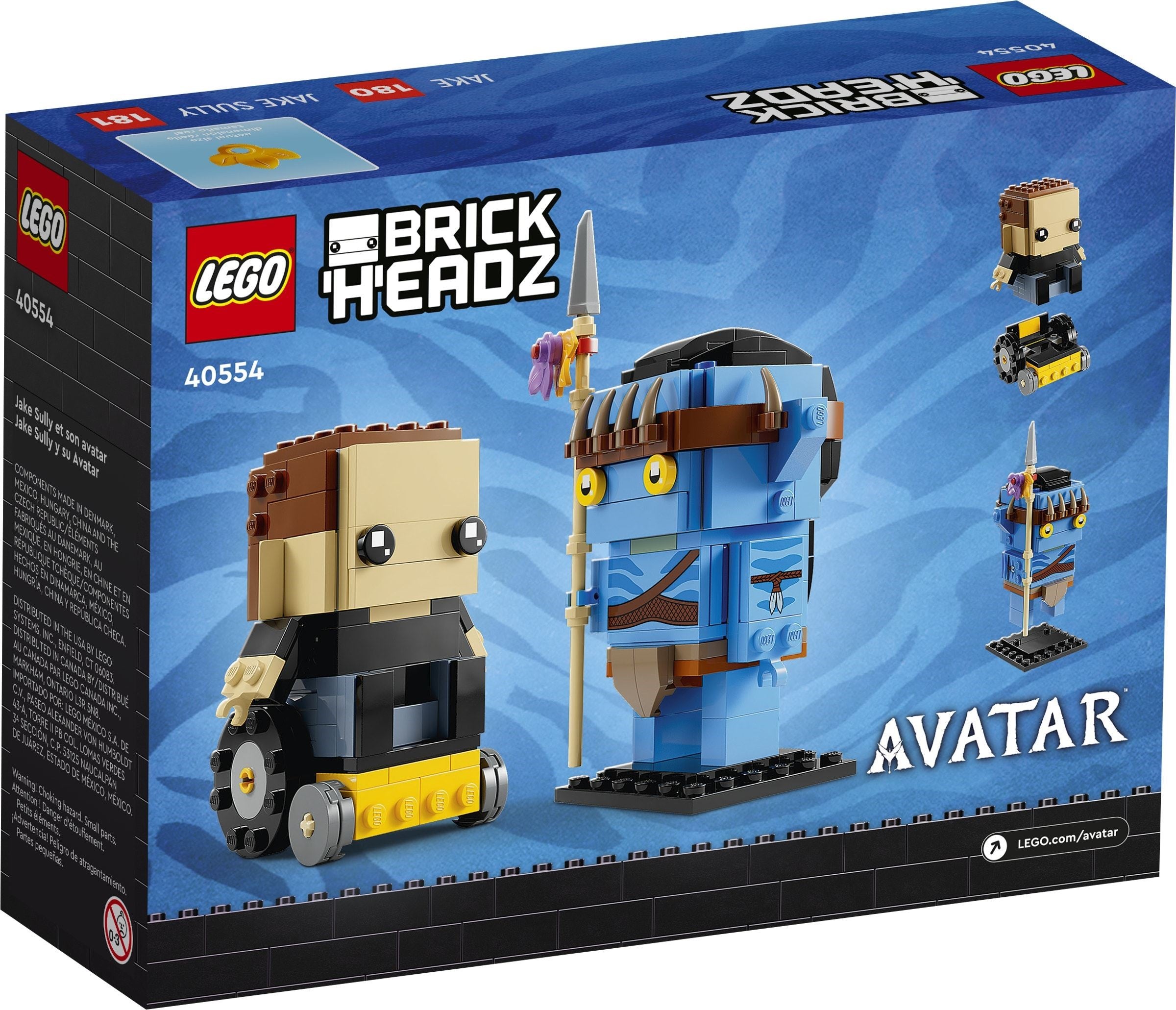 Jake Sally & his Avatar 40554 | Brickheadz Avatar | LEGO