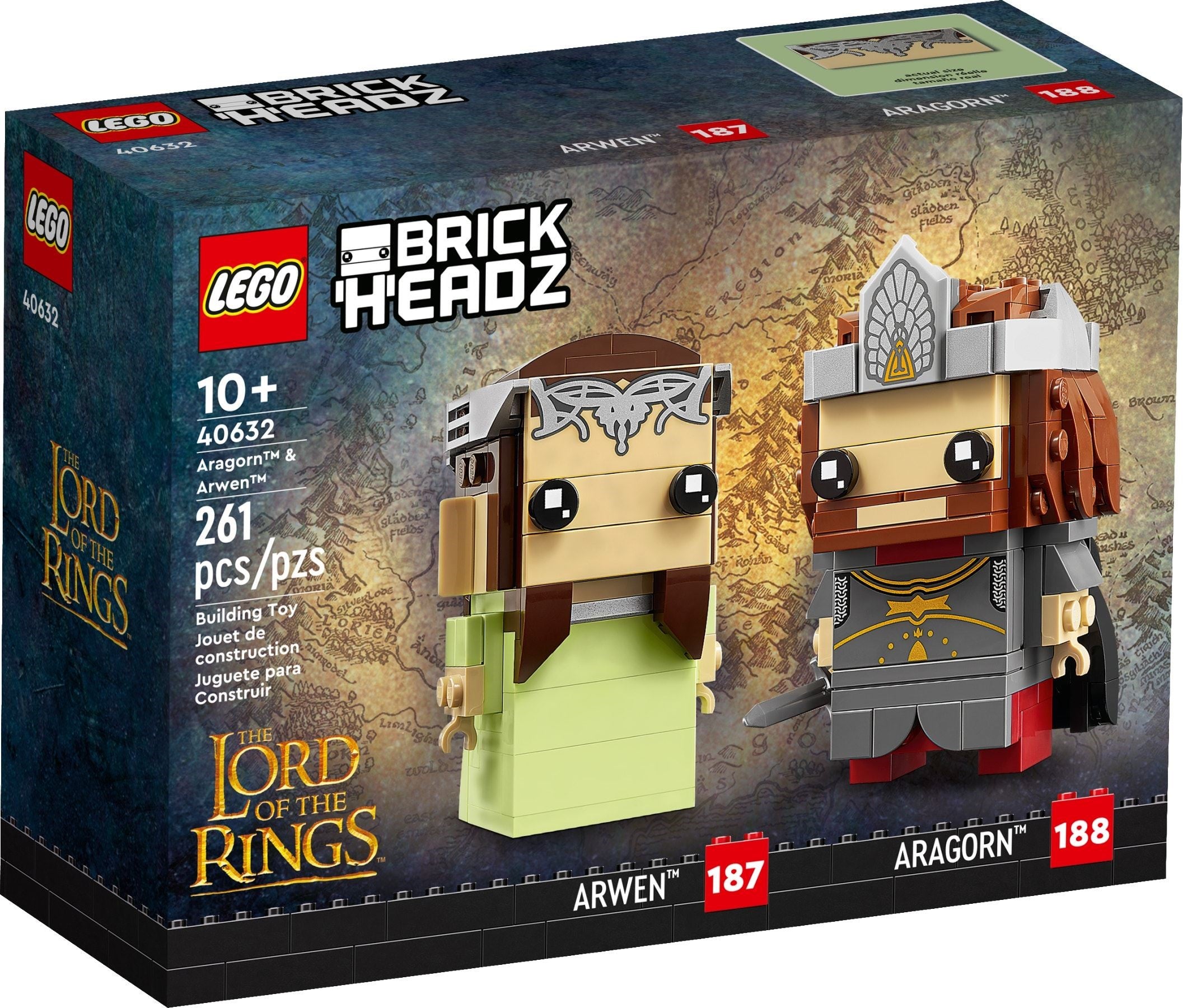 Aragorn & Arwen 40632 | BrickHeadz | LEGO – image 2