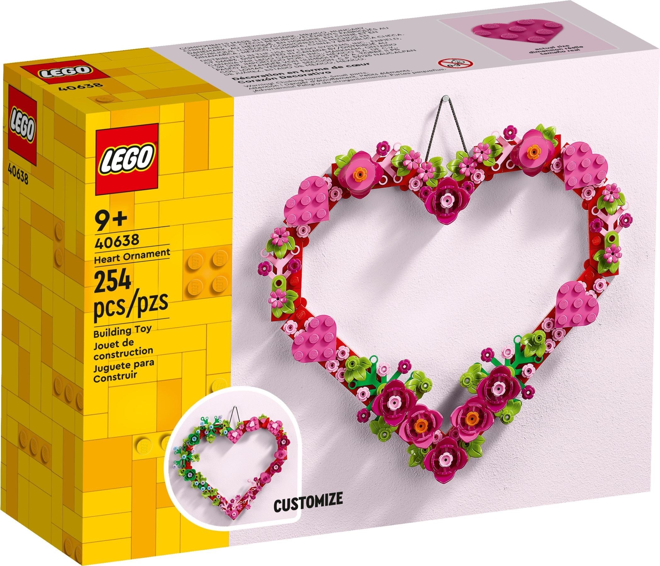 Heart Ornament 40638 | Seasonal New Release | LEGO