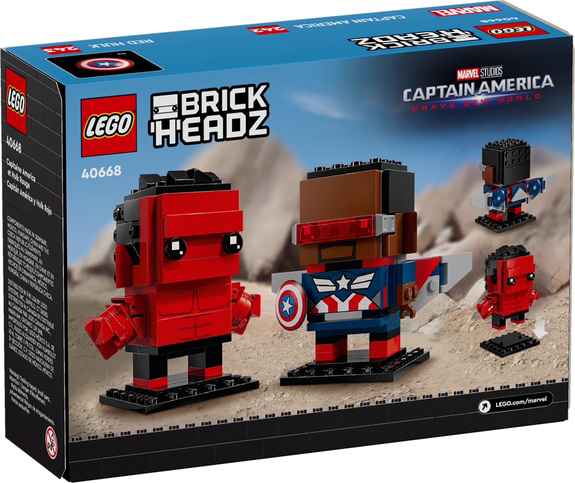 Captain America & Red Hulk 40668 | BrickHeadz | LEGO – image 2