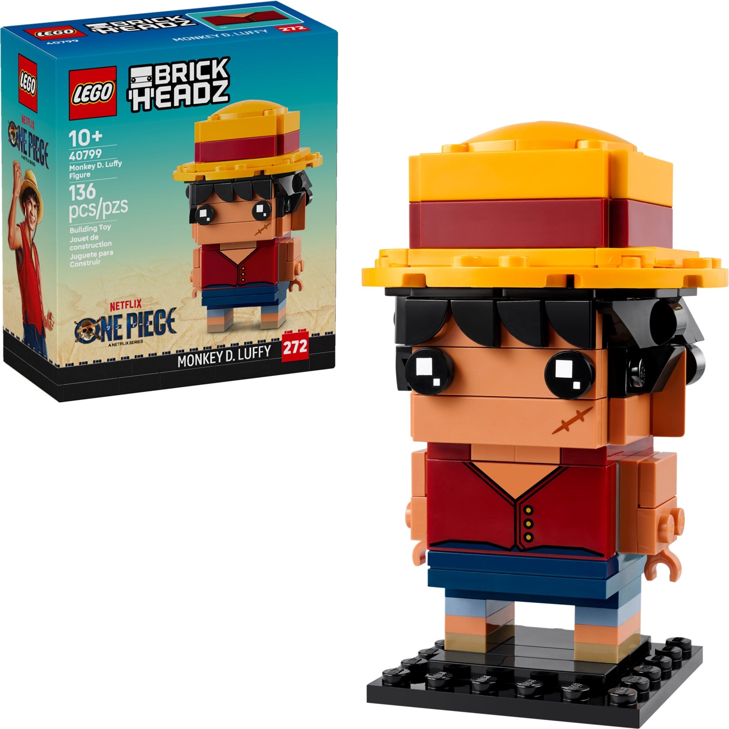 Monkey D. Luffy Figure 40799 | BrickHeadz | LEGO – image 3