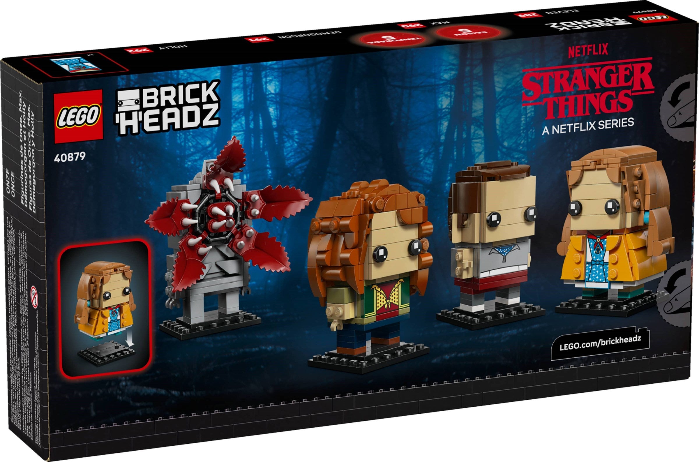 Eleven, Max, Demogorgon and Holly Figures 40879 | BrickHeadz | LEGO – image 2