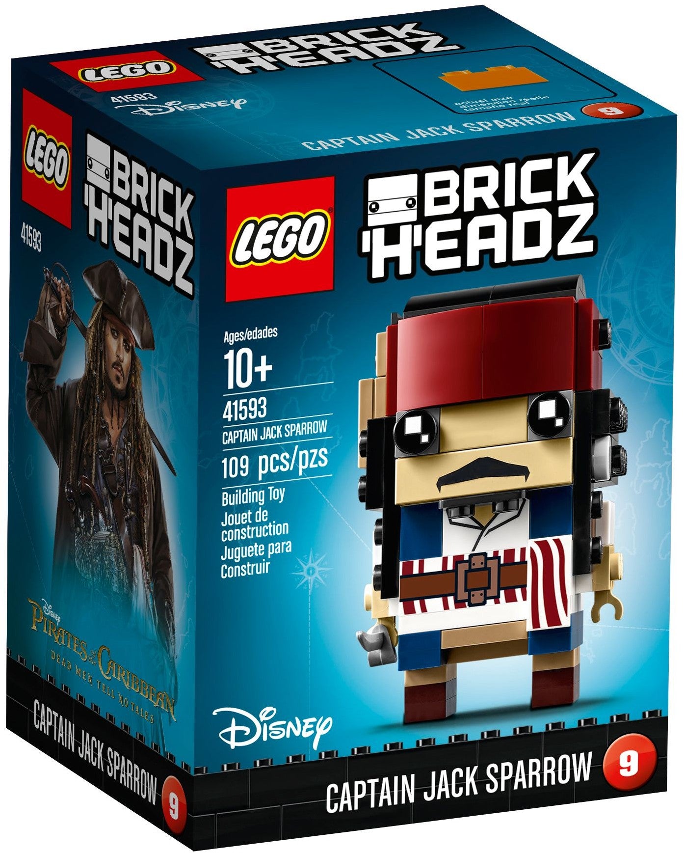 Captain Jack Sparrow 41593 | BrickHeadz | LEGO (image 2)