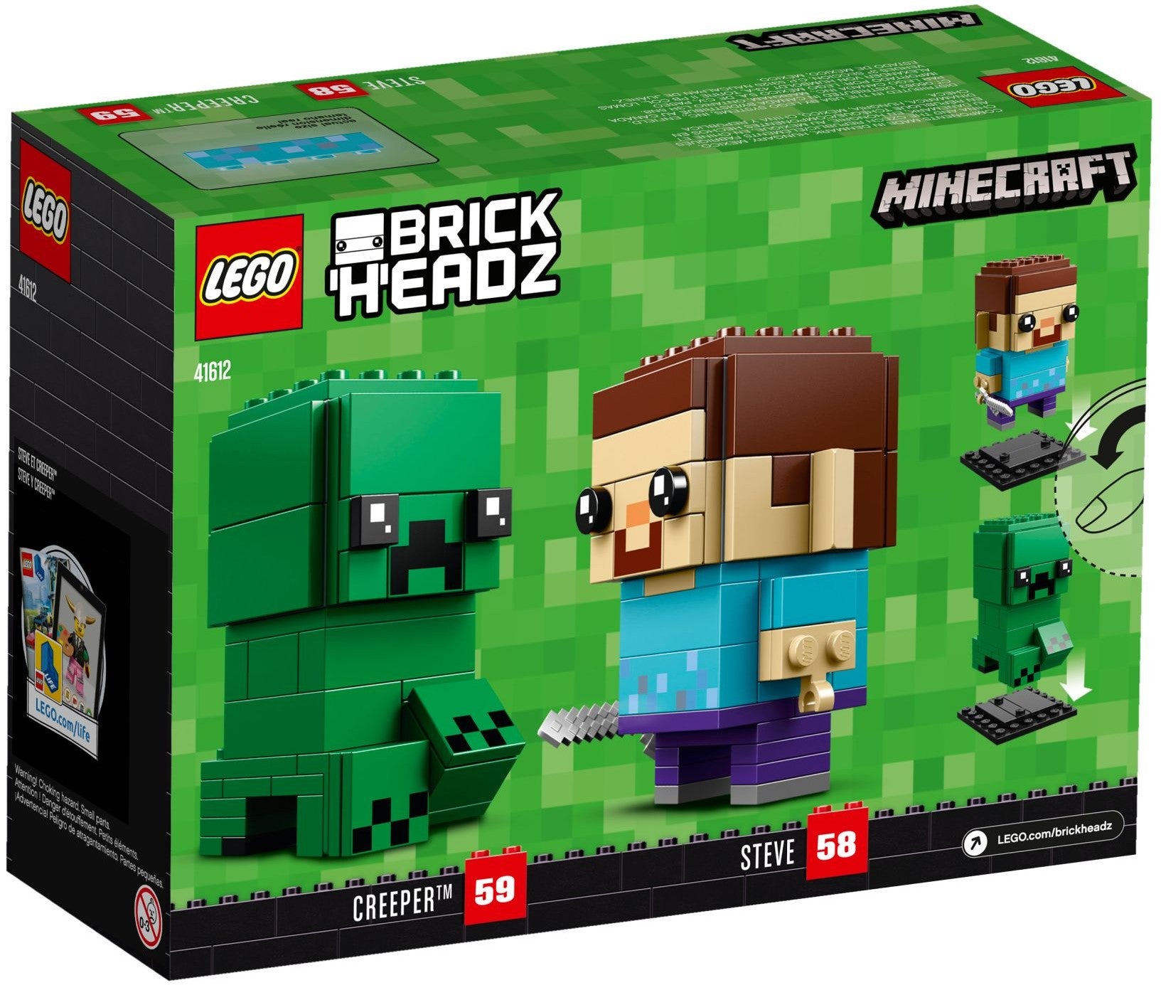 Steve & Creeper 41612 | BrickHeadz | LEGO – image 5
