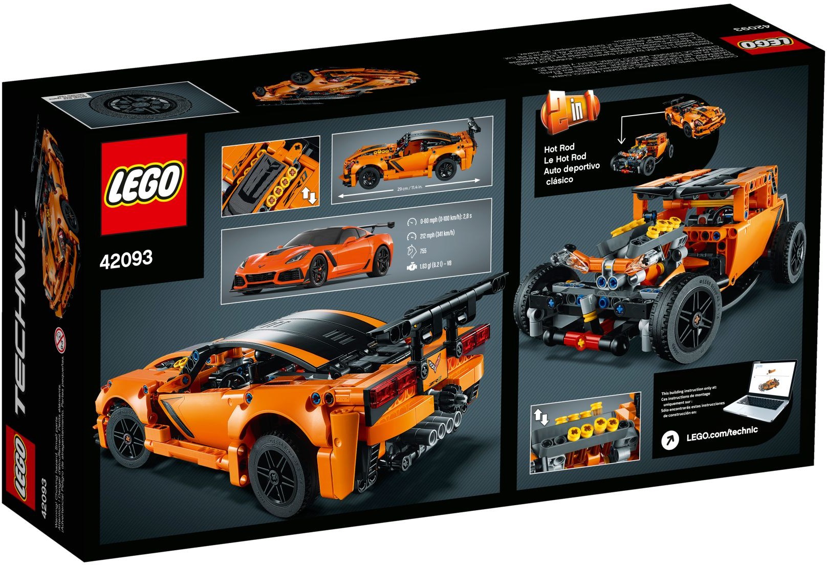 Chevrolet Corvette ZR1 42093 | Technics | LEGO - My Store