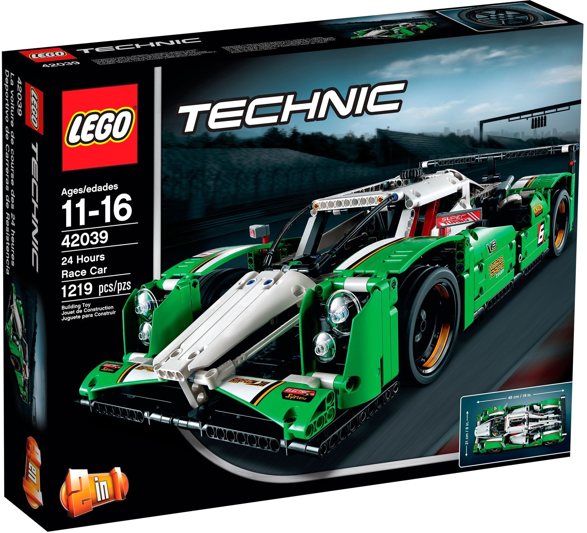 24 Hours Race Car 42039 | Technics | LEGO - My Store
