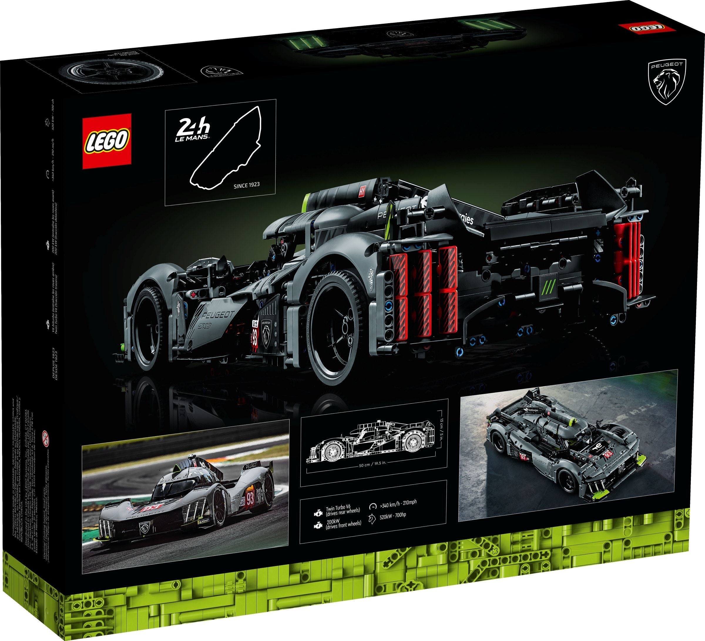PEUGEOT 9X8 24H Le Mans Hybrid Hypercar 42156 | Technic | LEGO – image 4