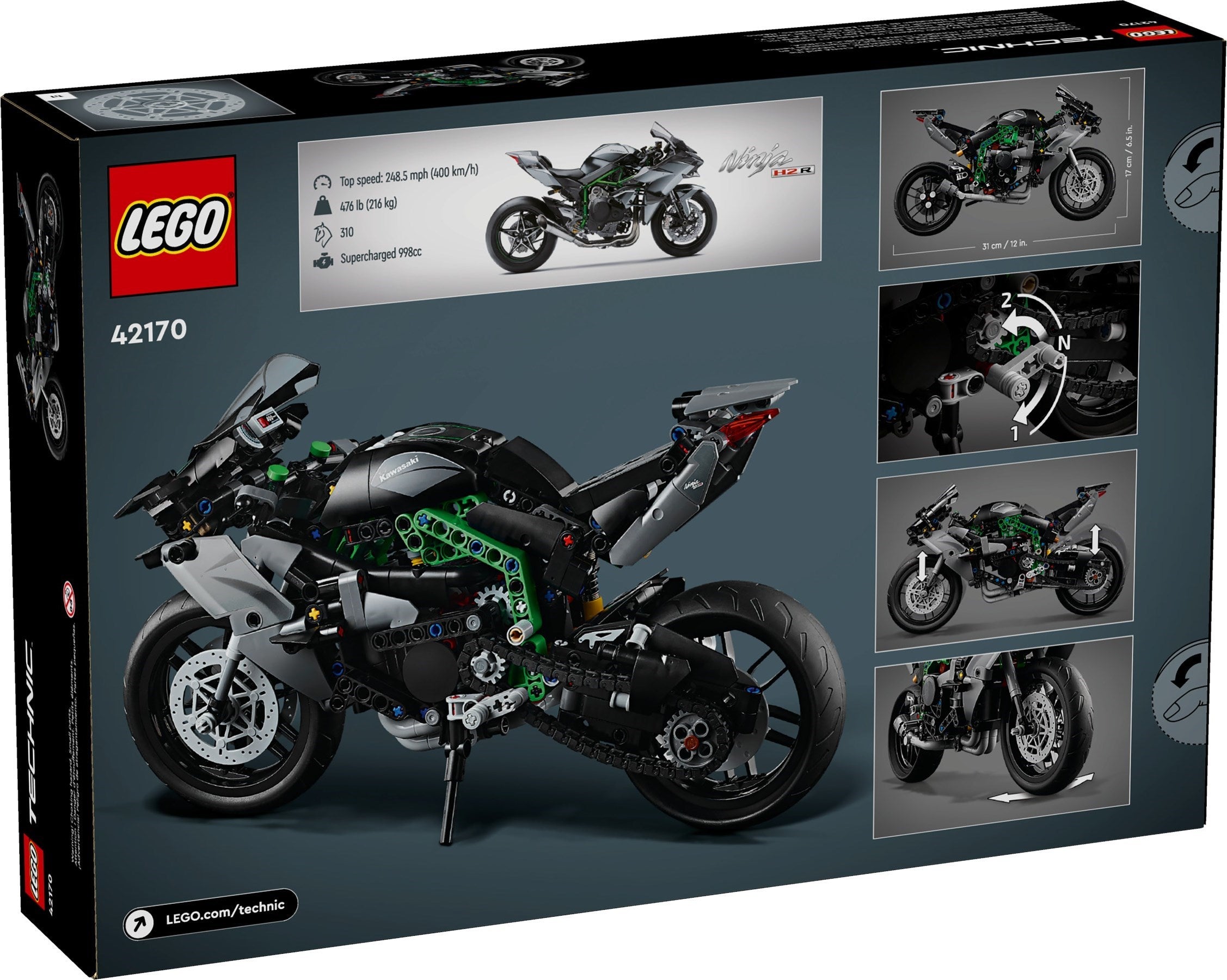 Kawasaki Ninja H2R 42170 | Technic | LEGO – image 3