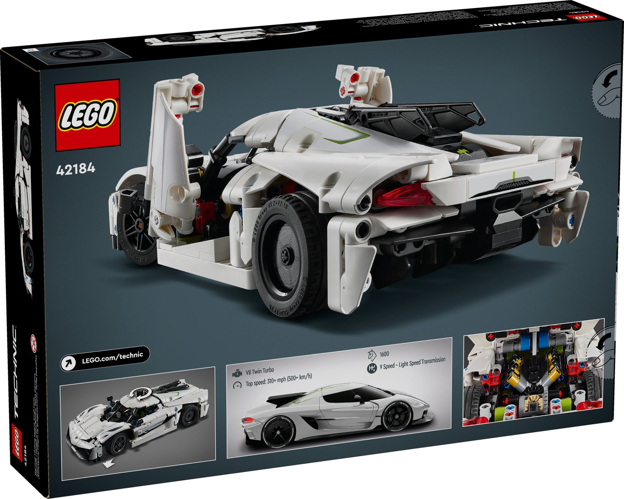 Koenigsegg Jesko Absolut White Hypercar 42184 | Technic | LEGO – image 2