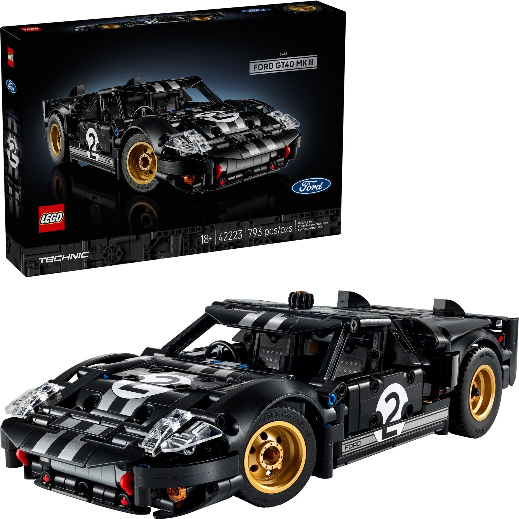 1966 Ford GT40 MKII 42223 | Technic | LEGO (image 4)