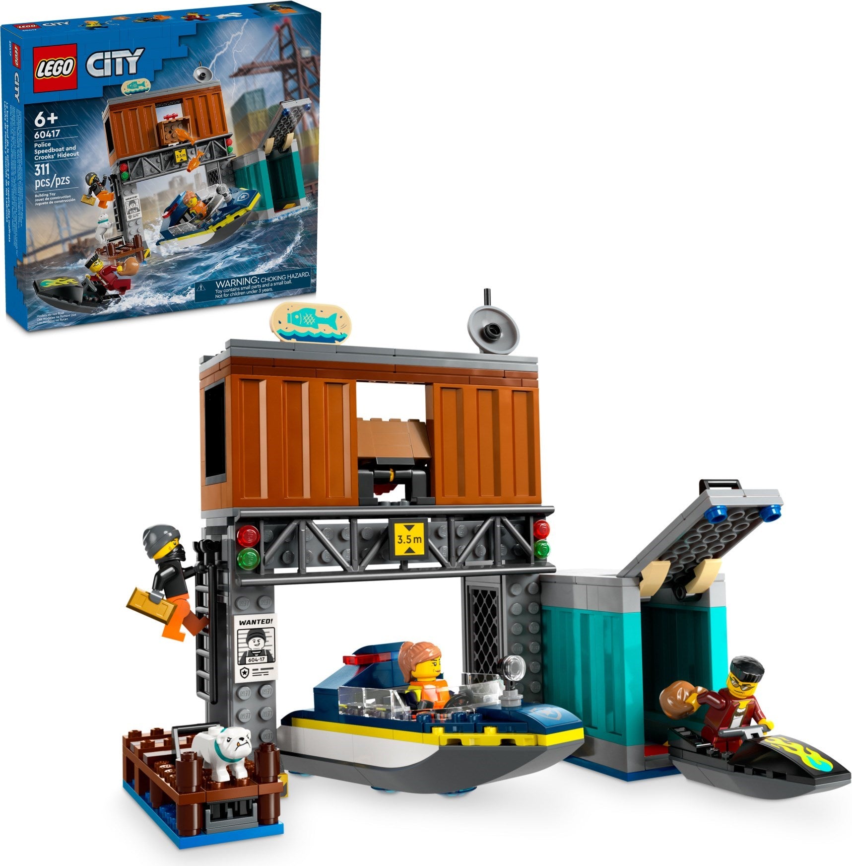 Police Speedboat and Crooks' Hideout 60417 | City | LEGO – image 2