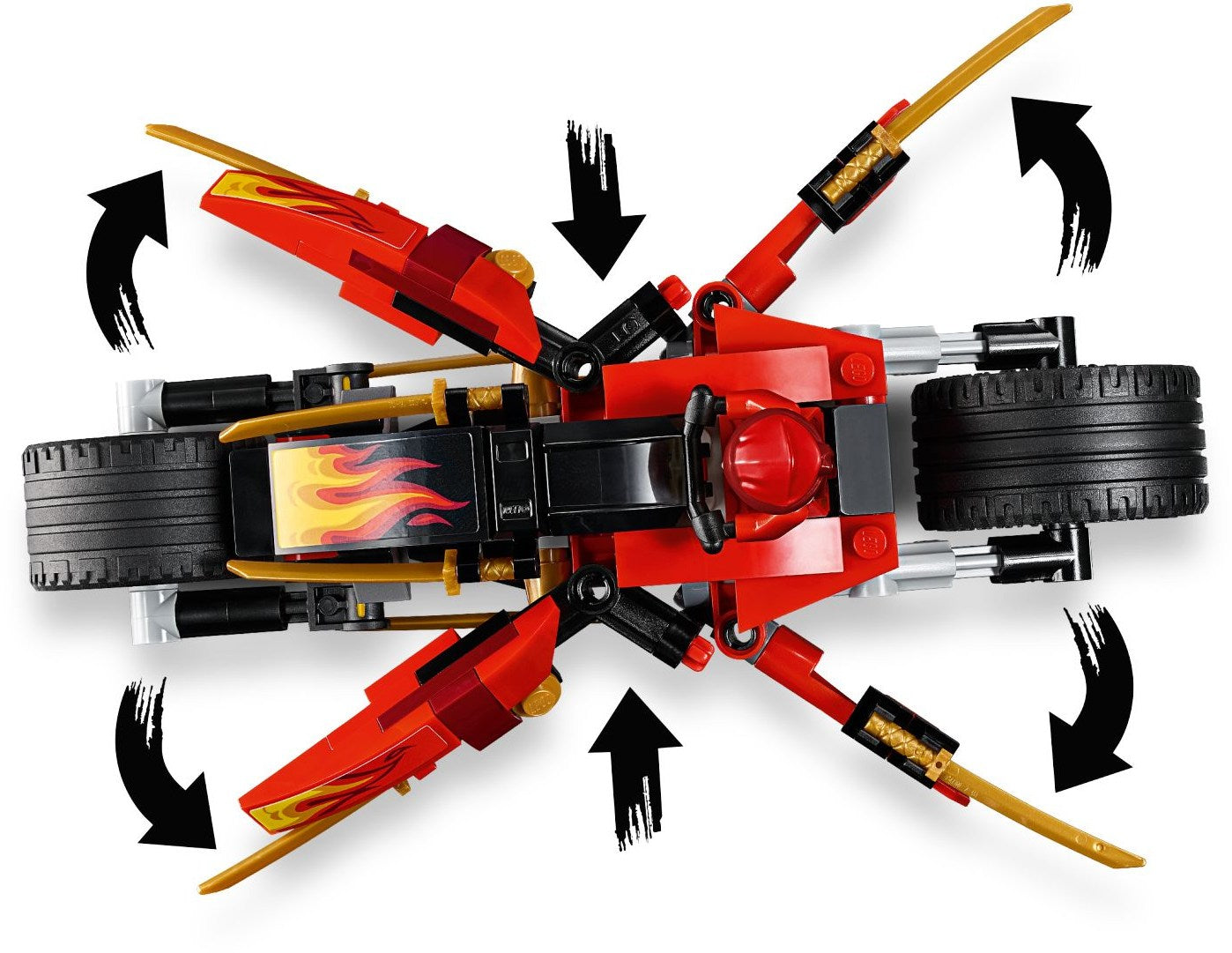 Kai's Blade Cycle & Zane's Snowmobile 70667 | Ninjago | LEGO – image 4