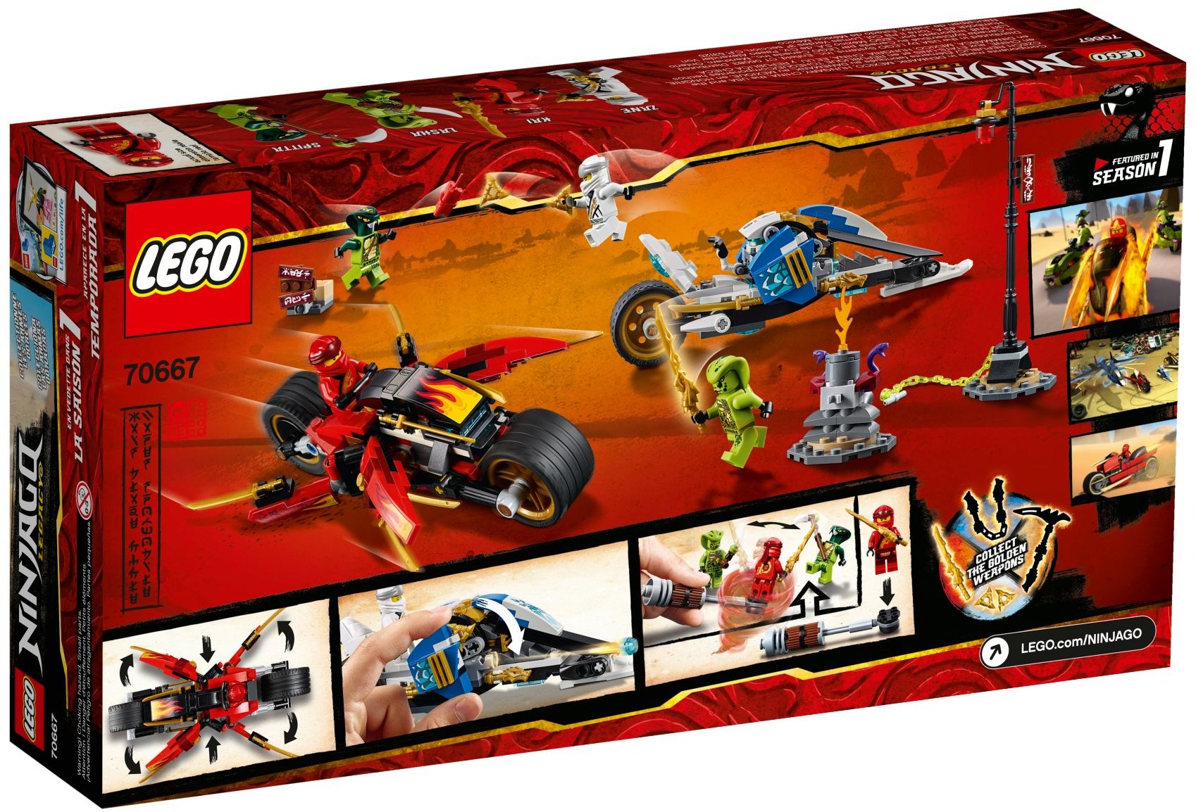 Kai's Blade Cycle & Zane's Snowmobile 70667 | Ninjago | LEGO – image 5