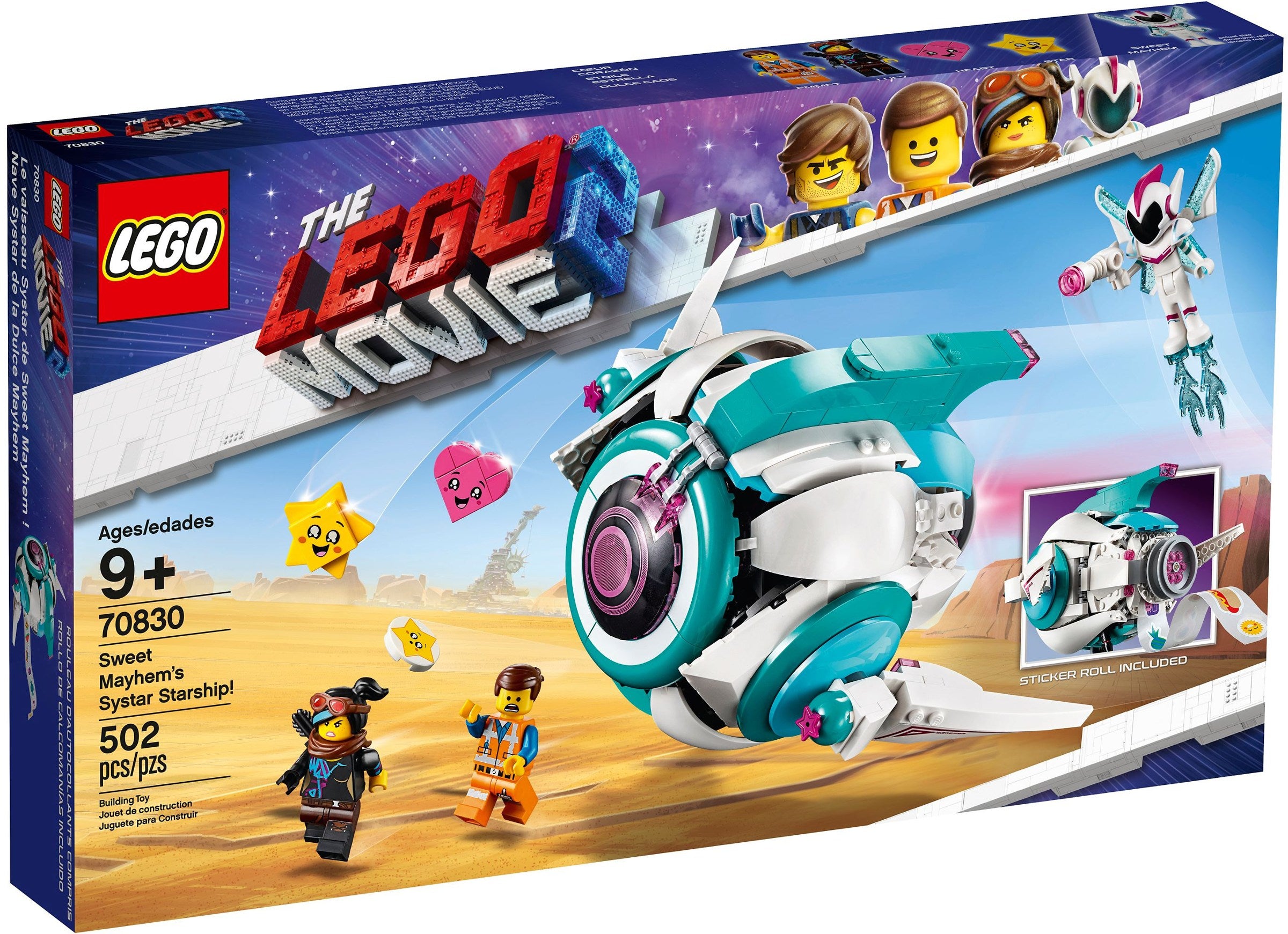 Sweet Mayhem's Systar Starship! 70830 | The LEGO Movie 2 | LEGO – image 2