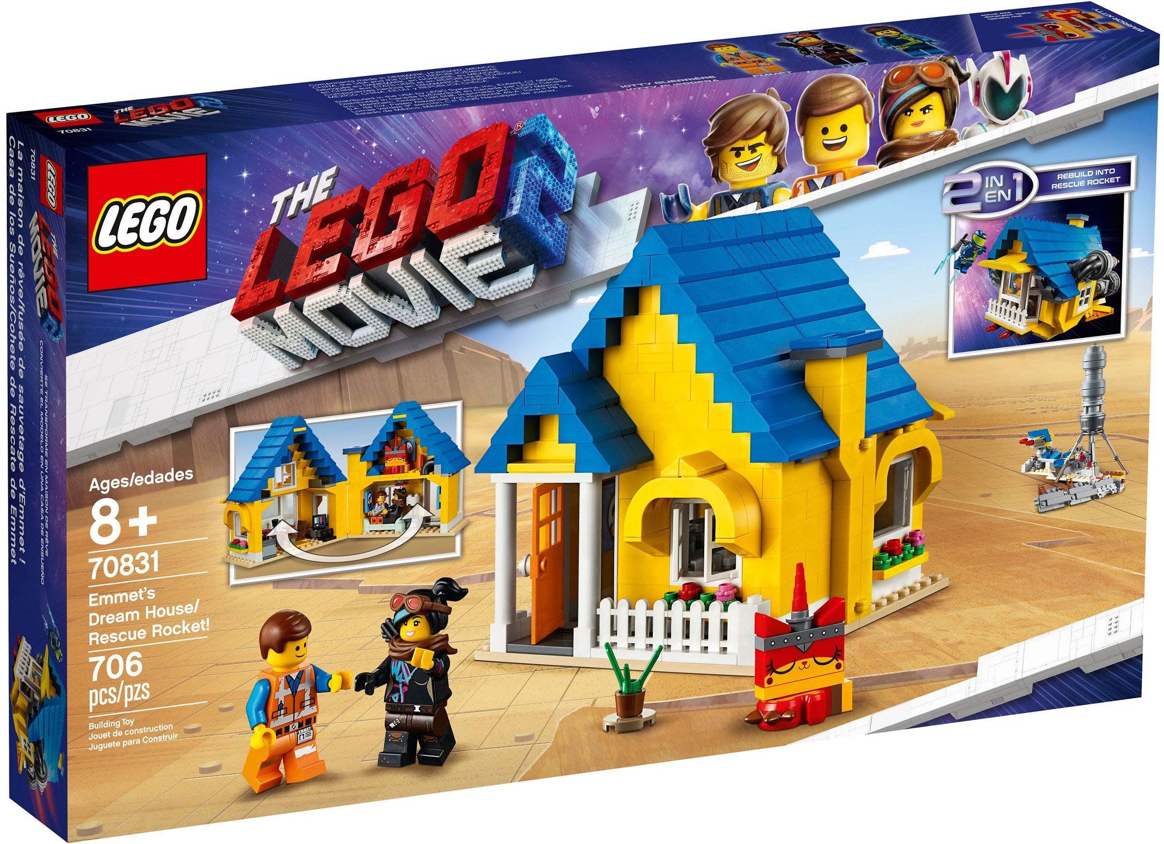 Emmet's Dream House/Rescue Rocket! 70831 | The LEGO Movie 2 | LEGO – image 2