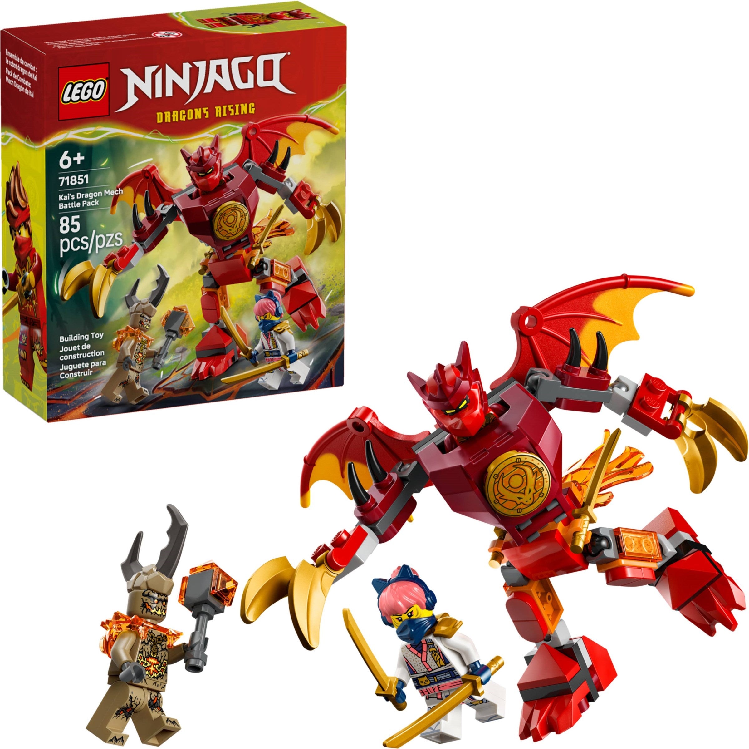 Kai's Dragon Mech Battle Pack 71851 | Ninjago | LEGO (image 3)