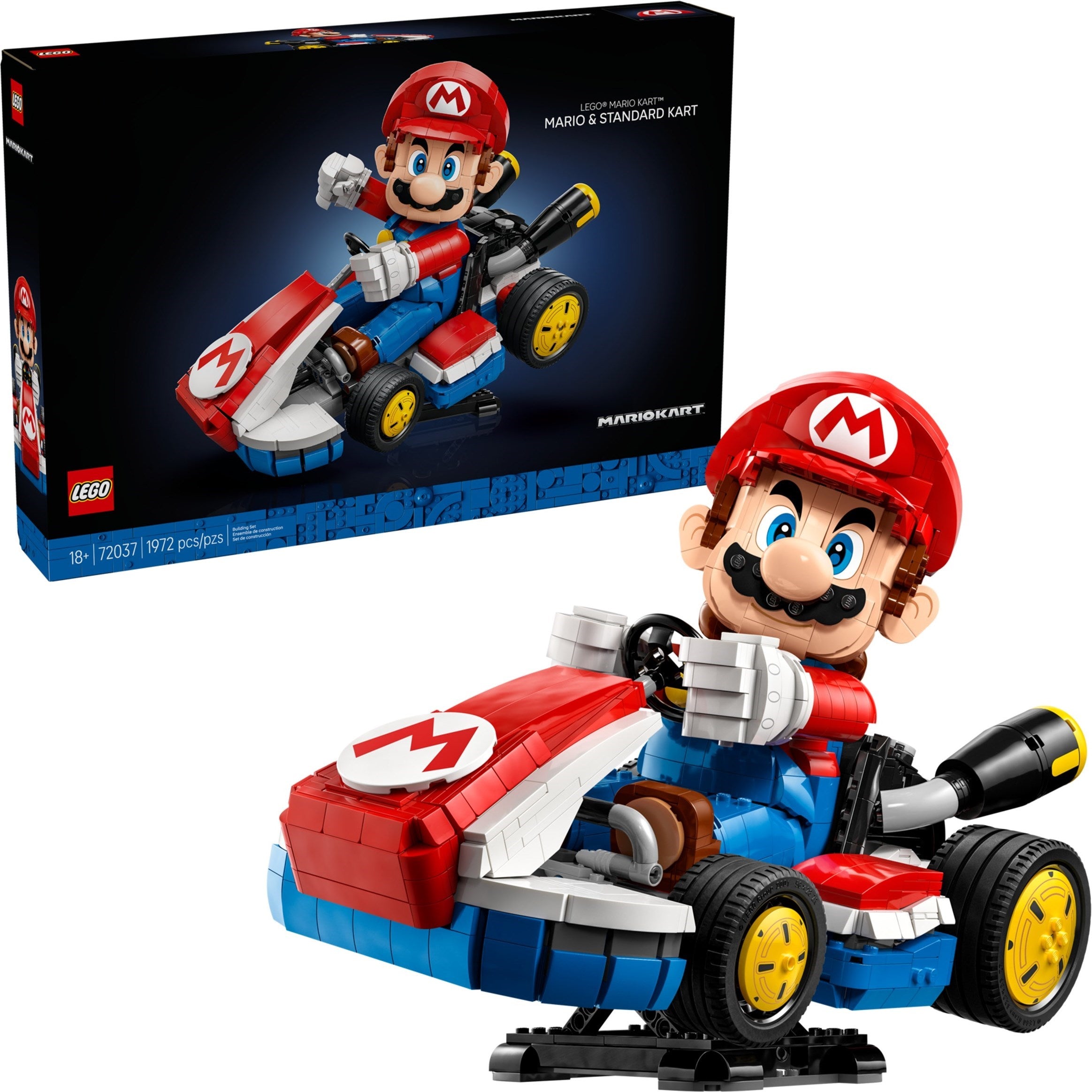 Mario Kart - Mario & Standard Kart 72037 | Super Mario | LEGO – image 3