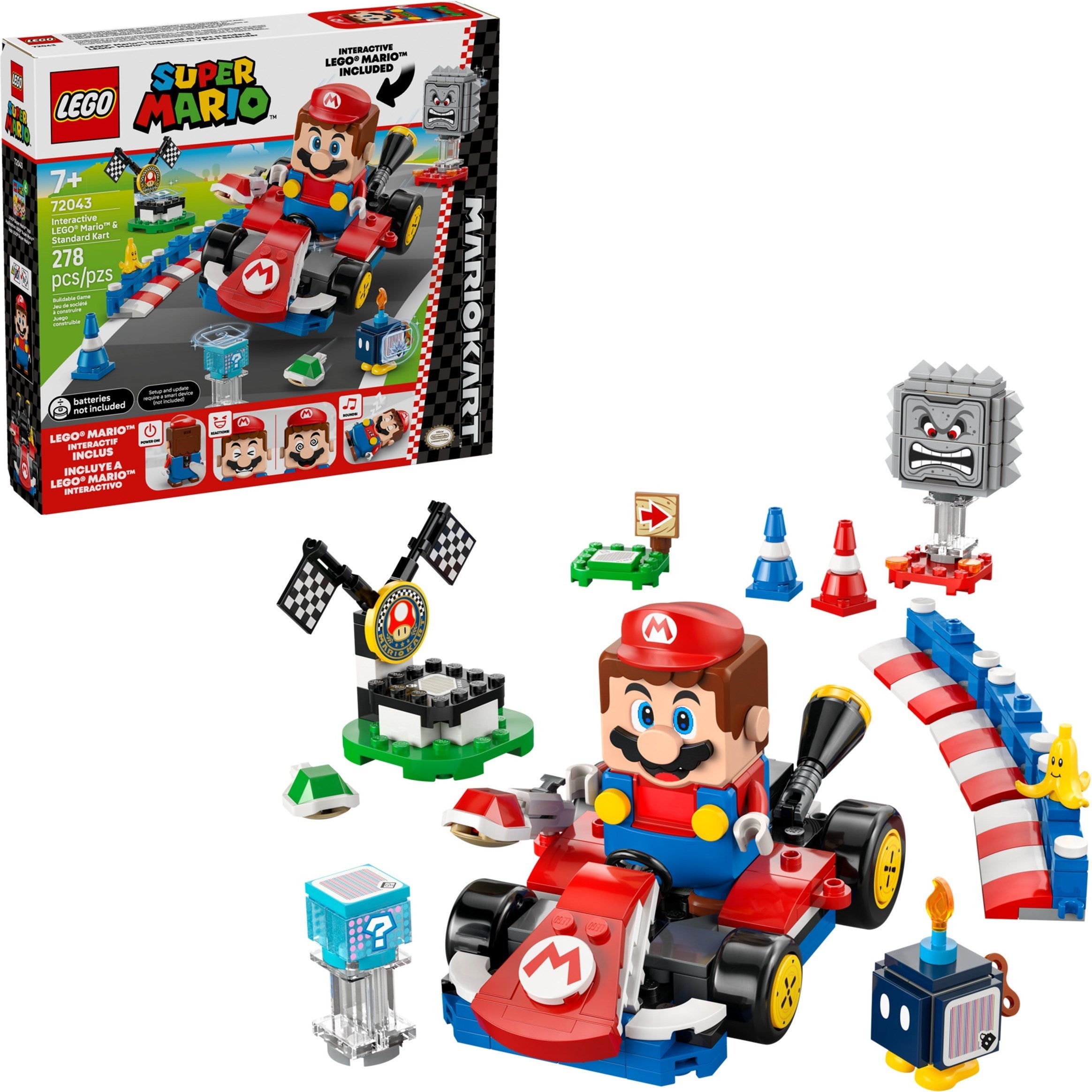 Interactive LEGO Mario & Standard Kart 72043 | Super Mario | LEGO – image 3