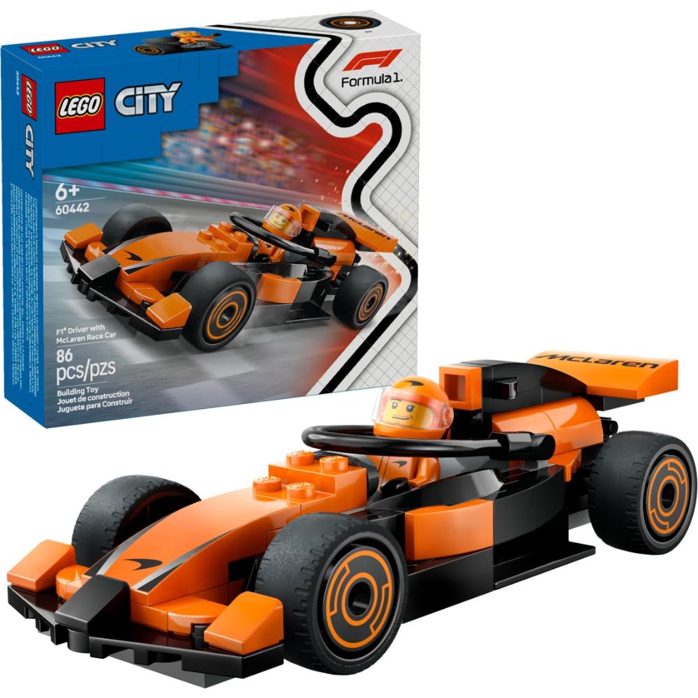 F1 Driver with McLaren Race Car 60442 | City New Release | LEGO