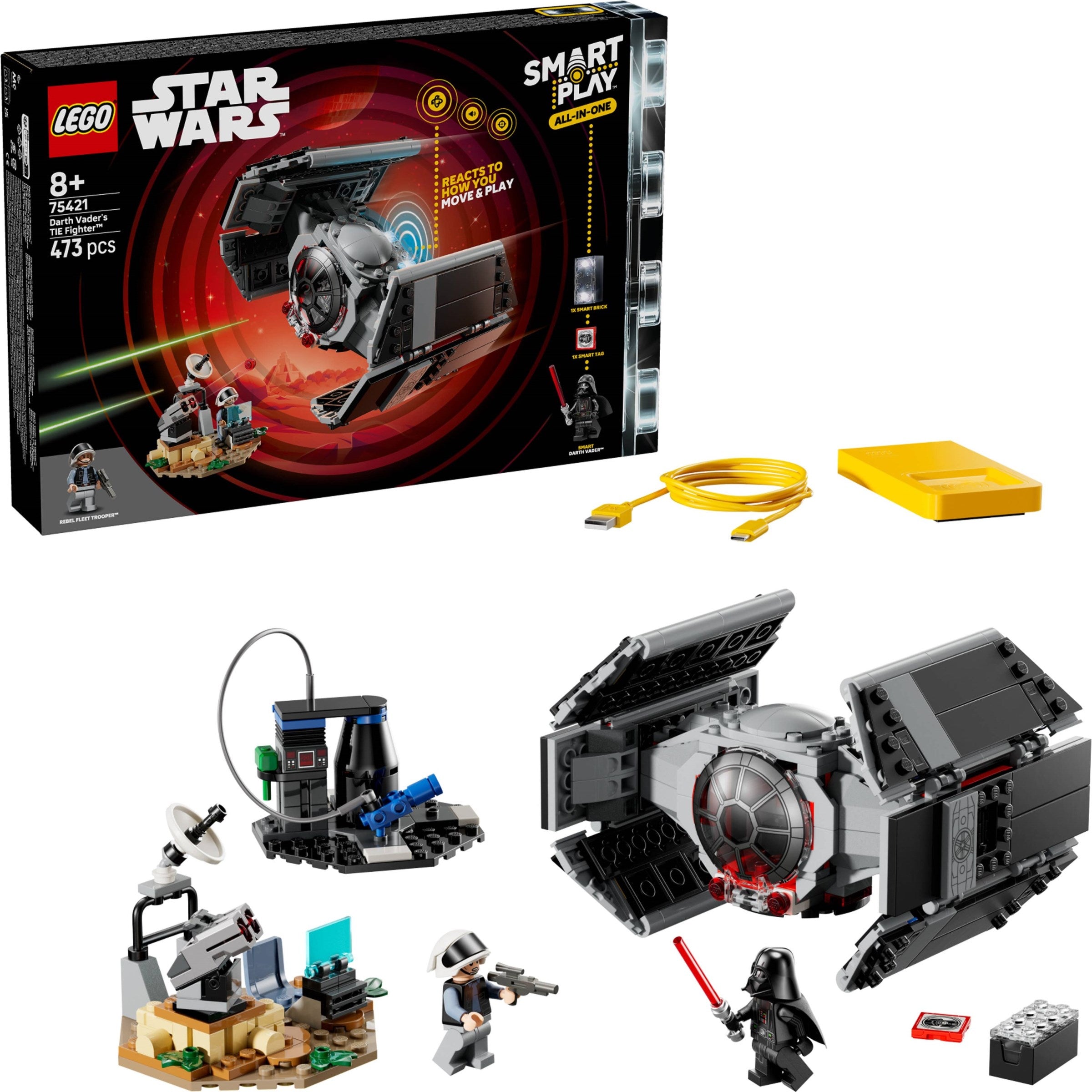 Darth Vader's TIE Fighter 75421 | Star Wars | LEGO (image 3)