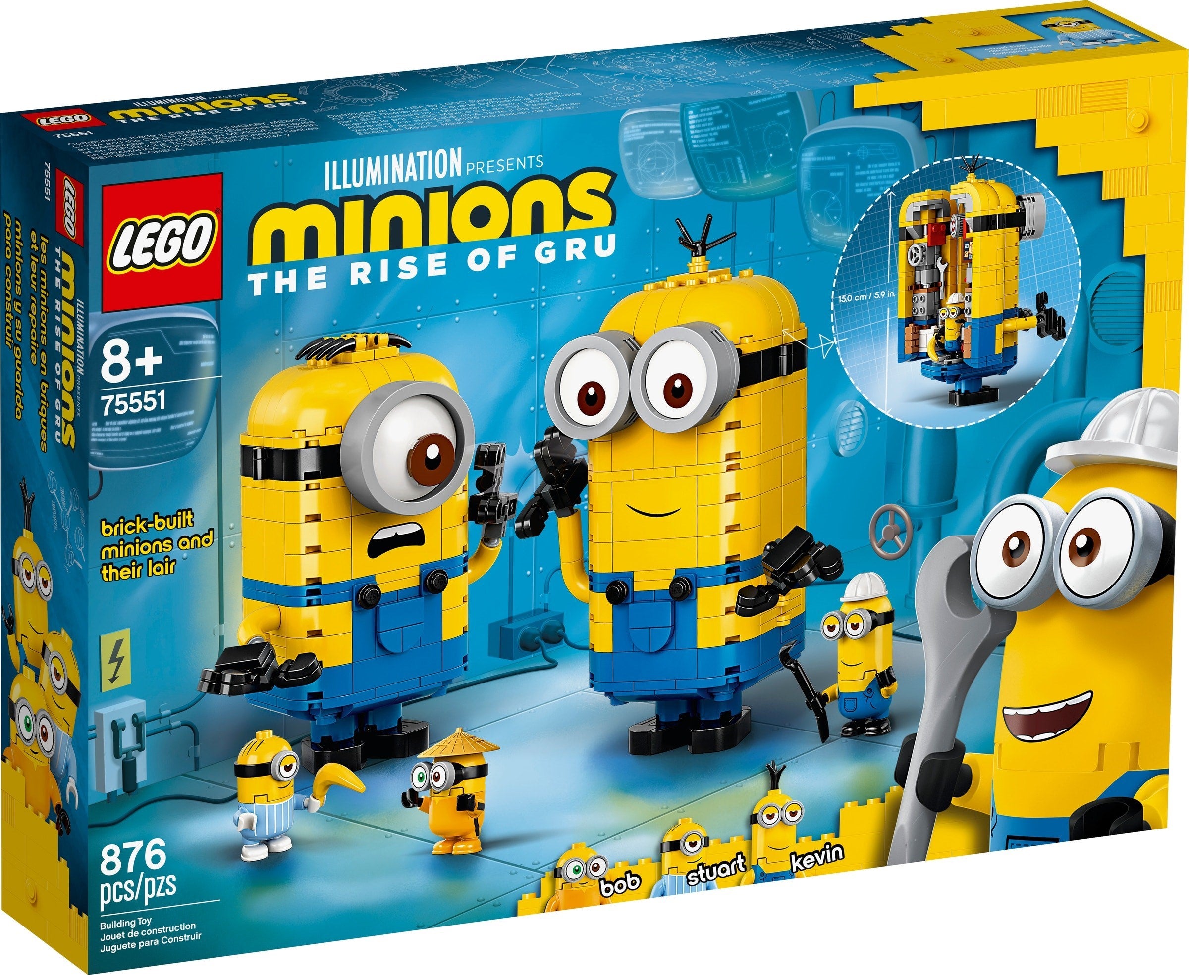Brick-built Minions and their Lair 75551 | Despicable Me | LEGO – image 2
