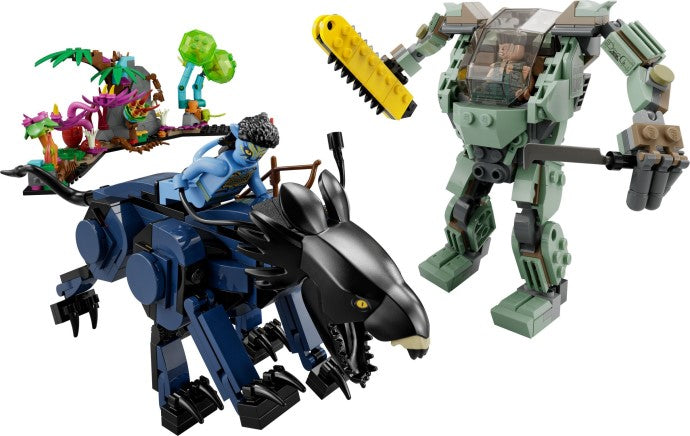 Neytiri & Thanator vs. AMP Suit Quaritch 75571 | Avatar | LEGO