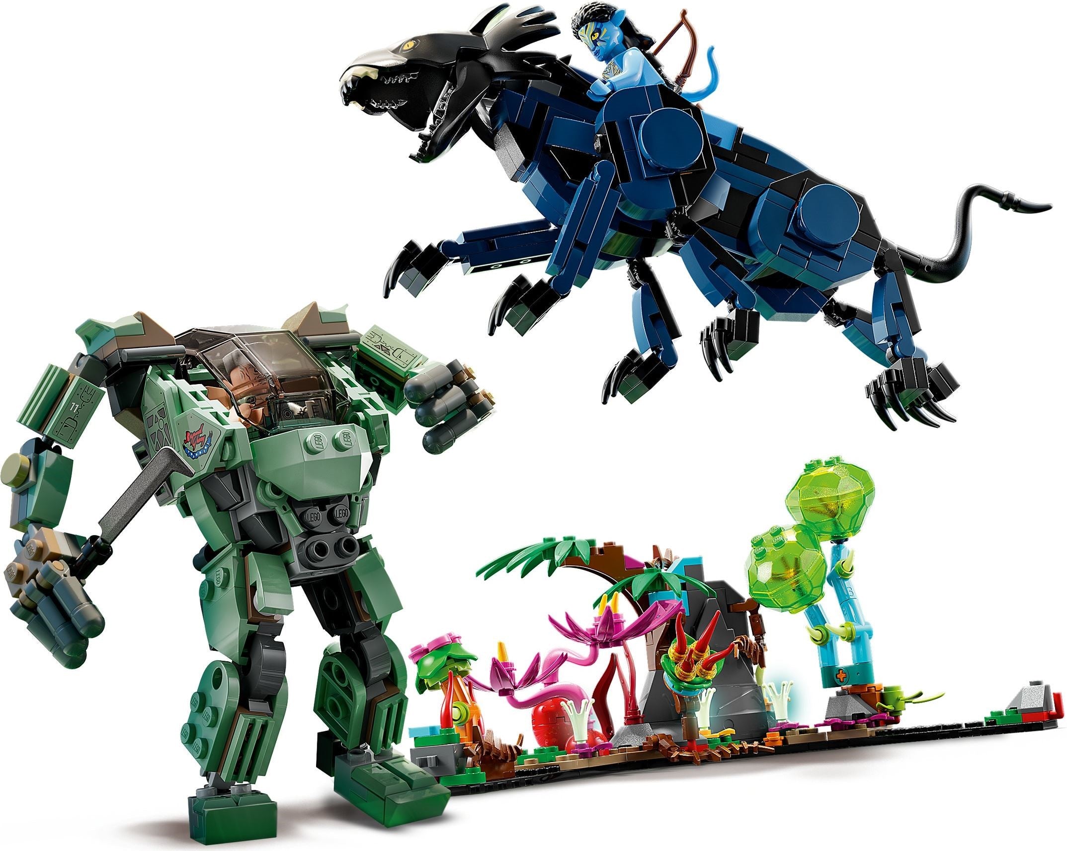 Neytiri & Thanator vs. AMP Suit Quaritch 75571 | Avatar | LEGO – image 6