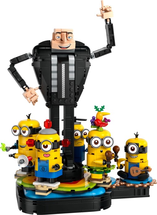 Brick-Built Gru and Minions 75582 | Despicable Me | LEGO
