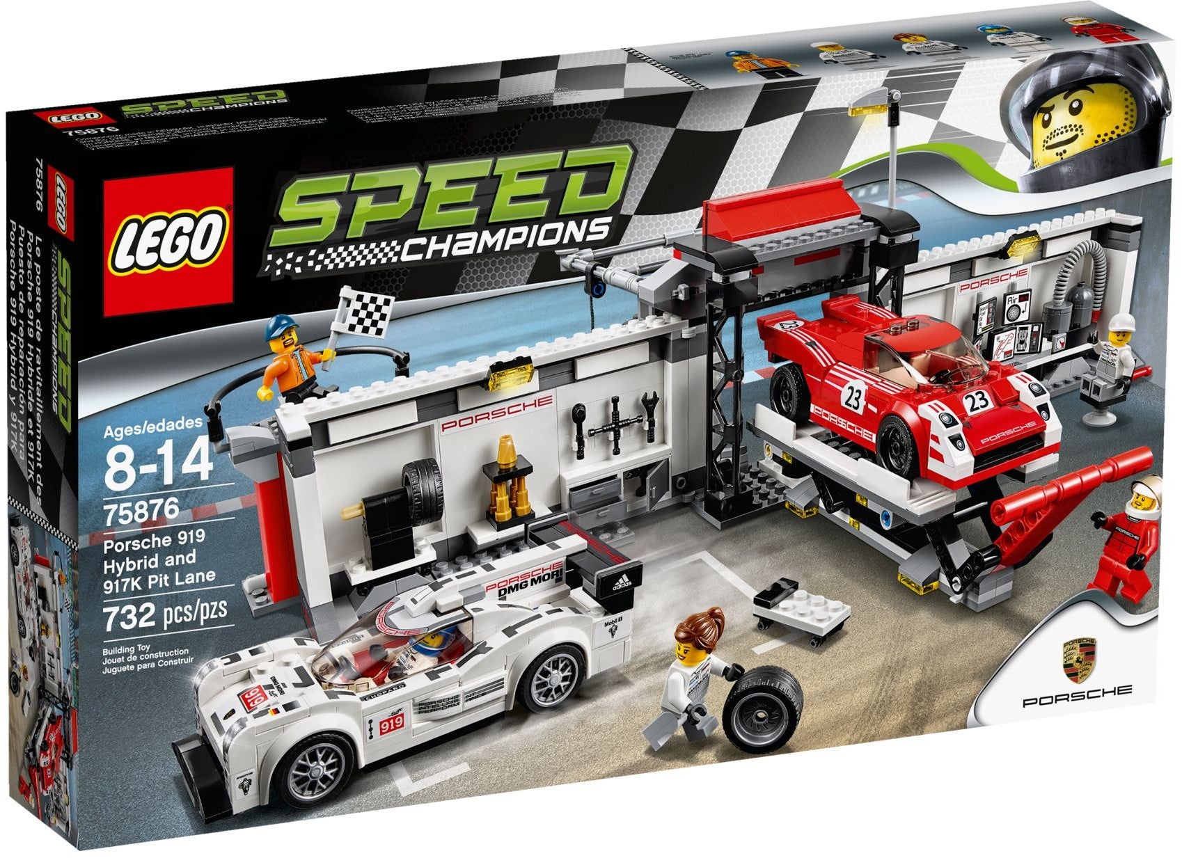 Porsche 919 Hybrid and 917K Pit Lane 75876 | Speed Champions | LEGO – image 2