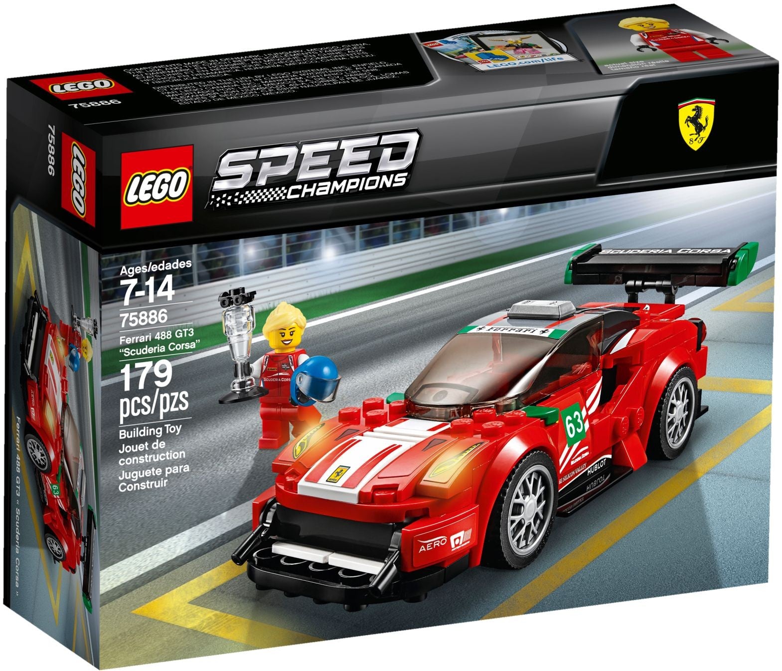 Ferrari 488 GT3 Scuderia Corsa 75886 | Speed Champions | LEGO – image 2