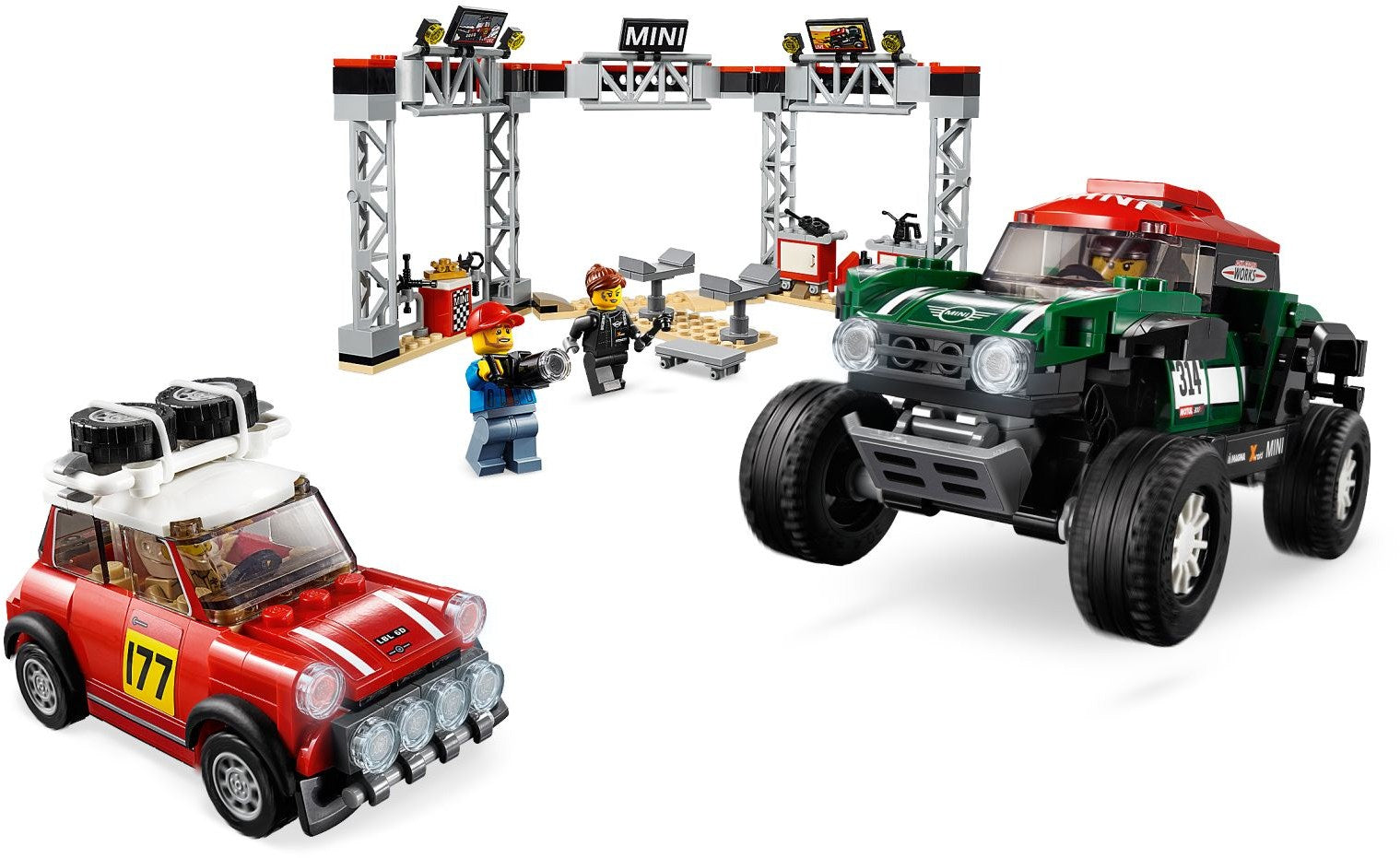 1967 Mini Cooper S Rally and 2018 MINI John Cooper Works Buggy 75894 | Speed Champions | LEGO – image 3