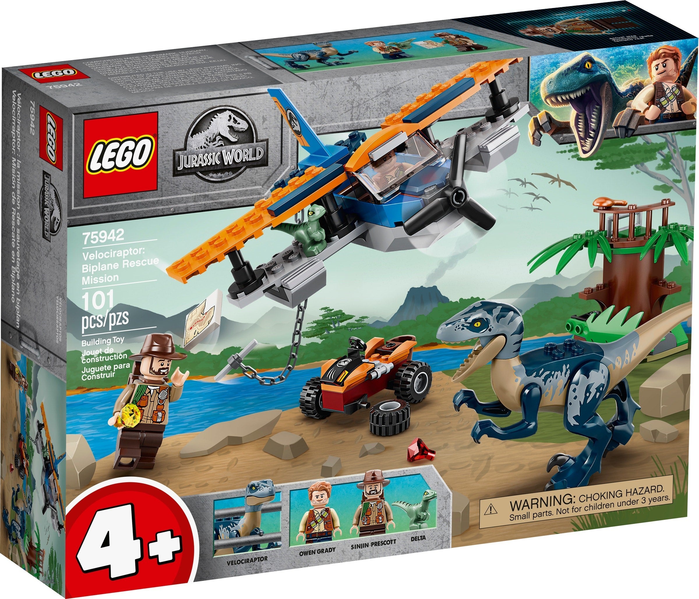 Velociraptor: Biplane Rescue Mission 75942 | Jurassic World | LEGO – image 2
