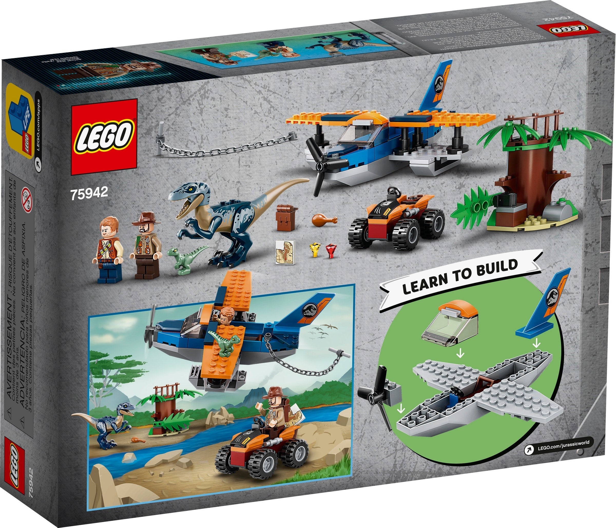 Velociraptor: Biplane Rescue Mission 75942 | Jurassic World | LEGO – image 7