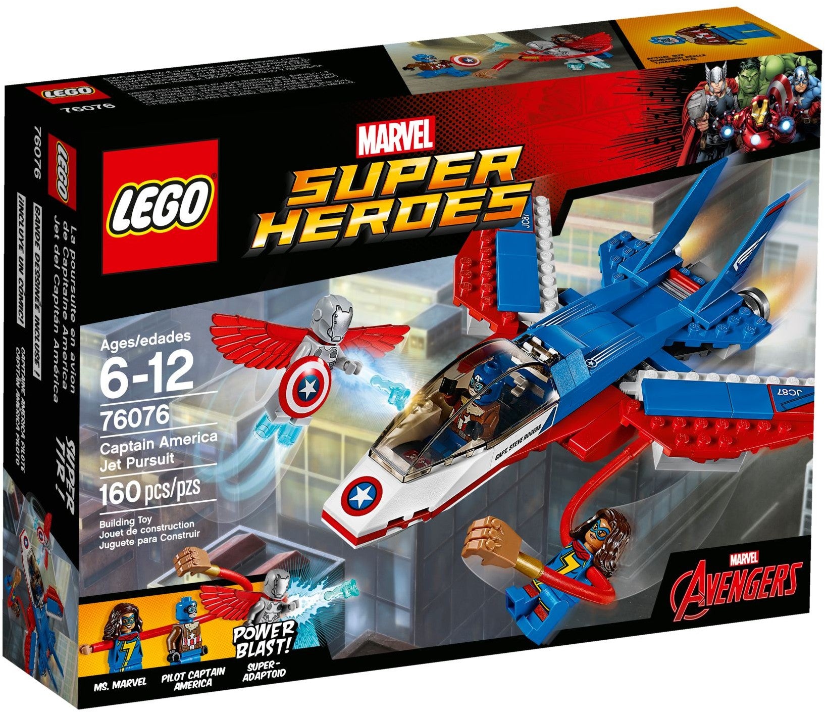 MARVEL 17体フィギュアセット Captain America Jet Pursuit 76076 | Marvel Super Heroes | LEGO