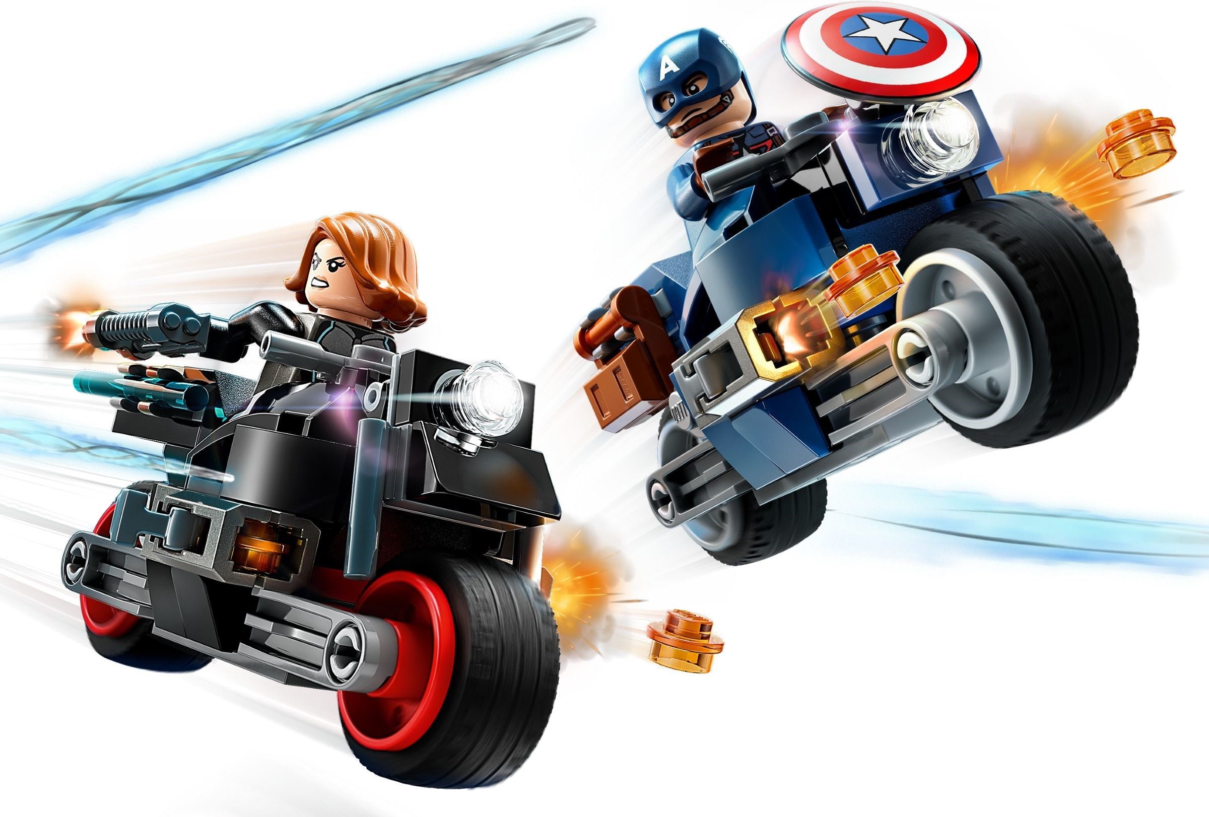 Black Widow & Captain America Motorcycles 76260 | Marvel Super Heroes | LEGO – image 3