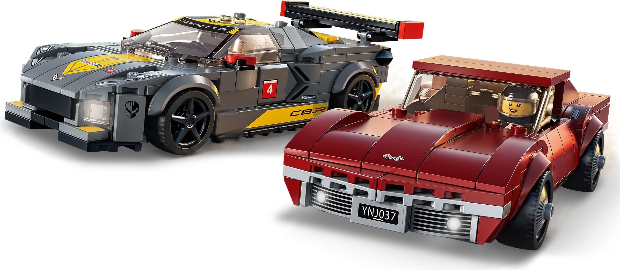 Chevrolet Corvette C8.R Race Car and 1968 Chevrolet Corvette 76903 | Speed Champions | LEGO – image 4