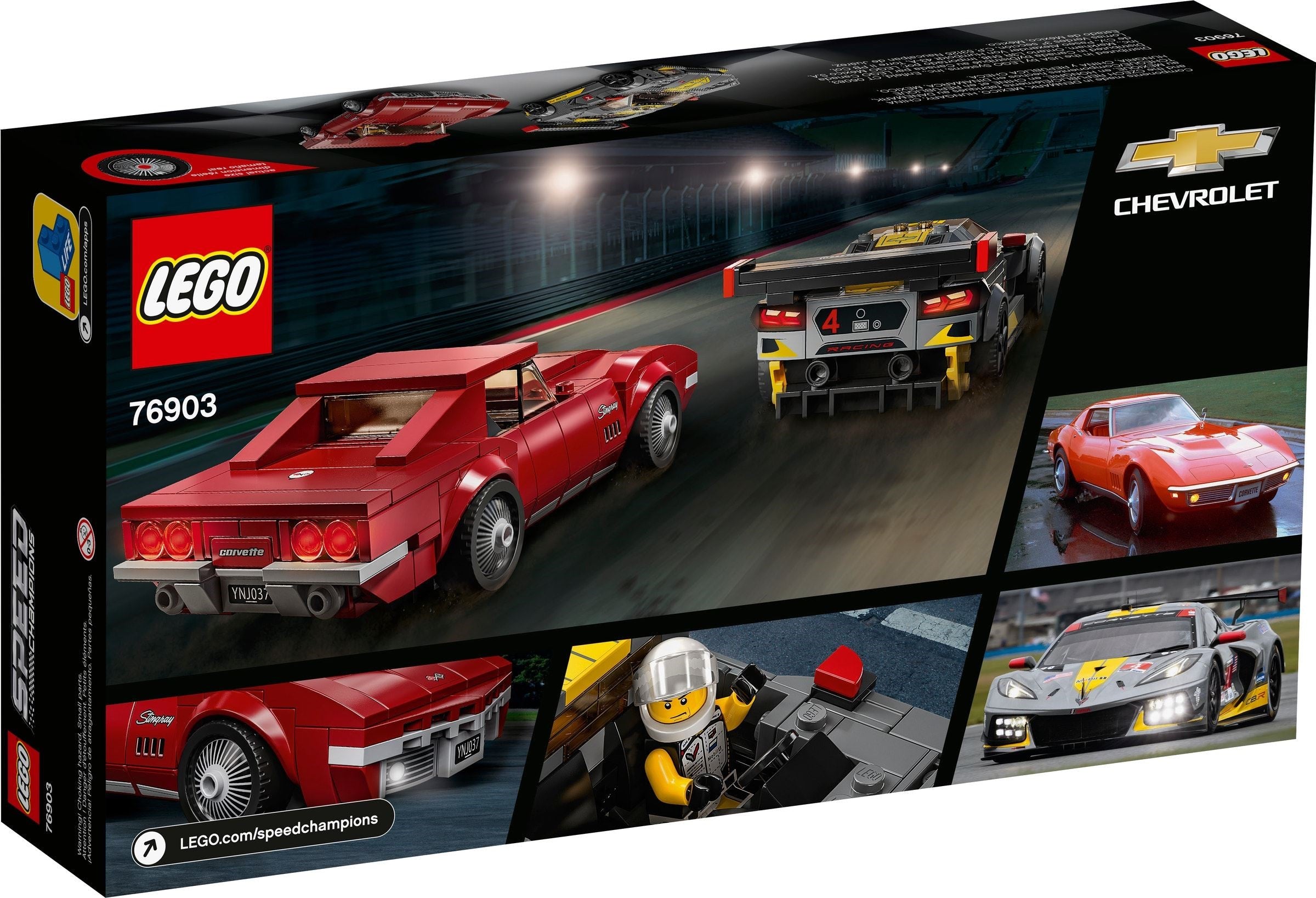 Chevrolet Corvette C8.R Race Car and 1968 Chevrolet Corvette 76903 | Speed Champions | LEGO – image 9