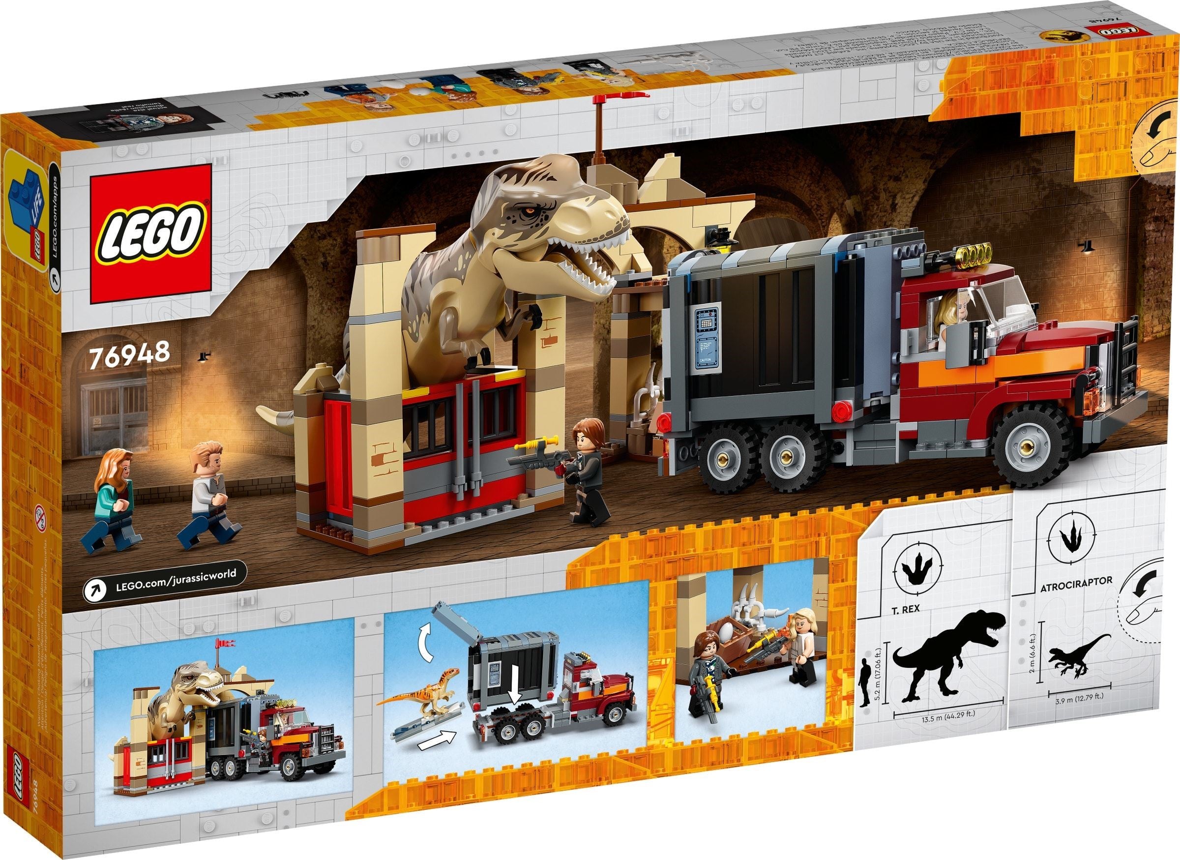 T. rex & Atrociraptor Dinosaur Breakout 76948 | Jurassic World | LEGO – image 8