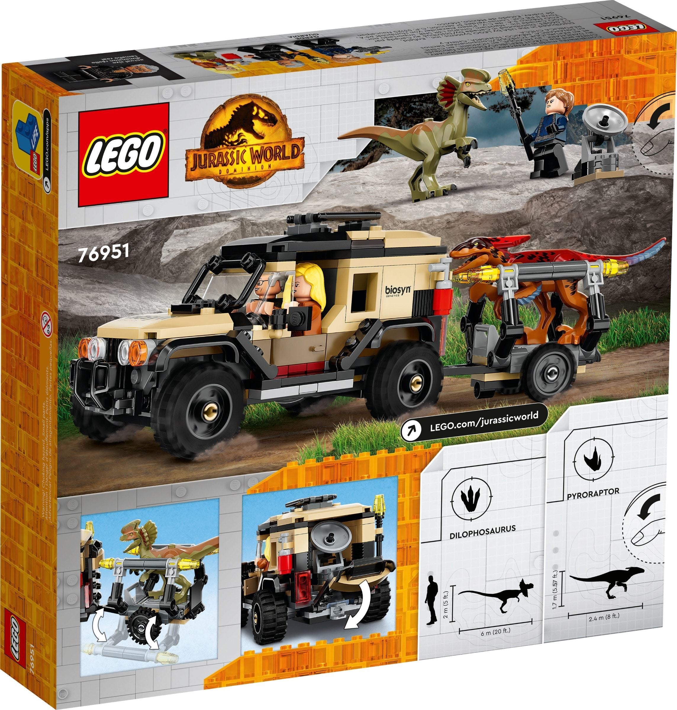 Pyroraptor & Dilophosaurus Transport 76951 | Jurassic World | LEGO – image 7