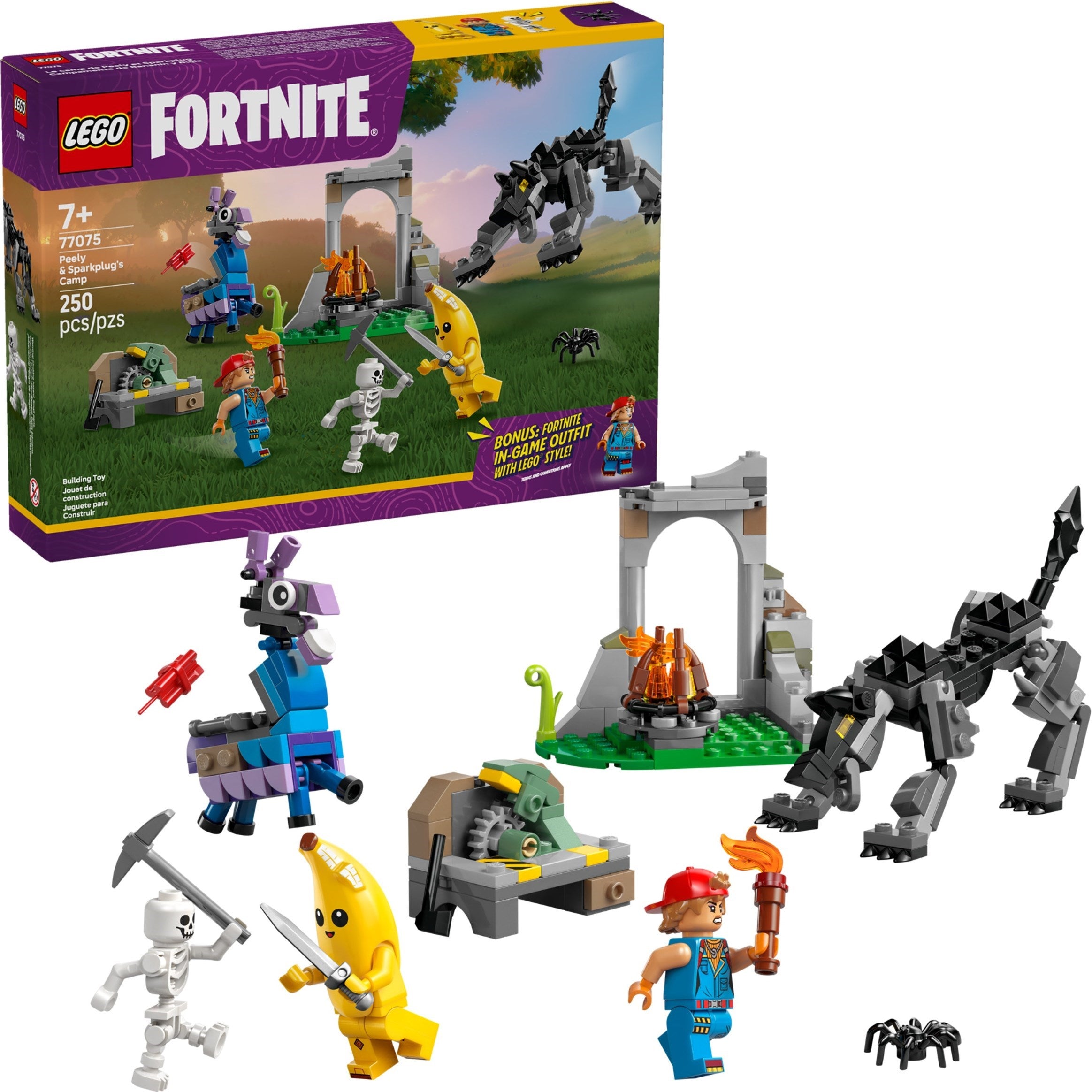 Peely & Sparkplug's Camp 77075 | Fortnite | LEGO – image 3
