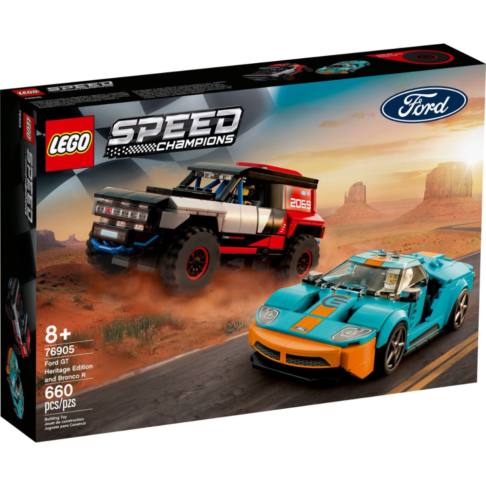 76905 Ford GT Heritage Edition and Bronco R | Speed Champions | LEGO